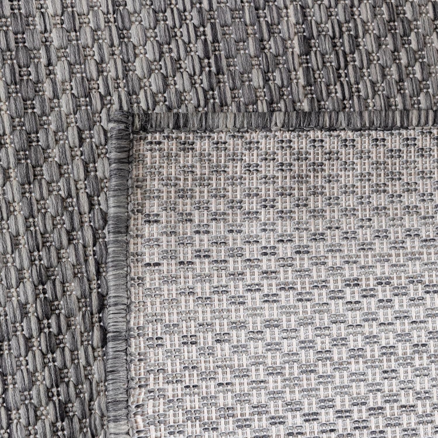 Thumbnail 5 de Outdoor Teppich Wetterfest Grau 280 x 370 cm – Carpettex, Sisal-Look