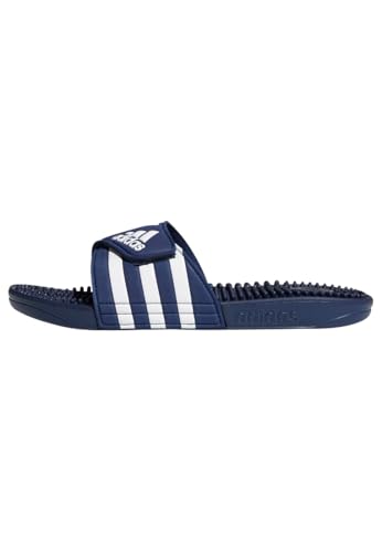 Detalle de adidas Mixte Adissage Slides Slipper — Dark Blue / Cloud White, taille 39 EU