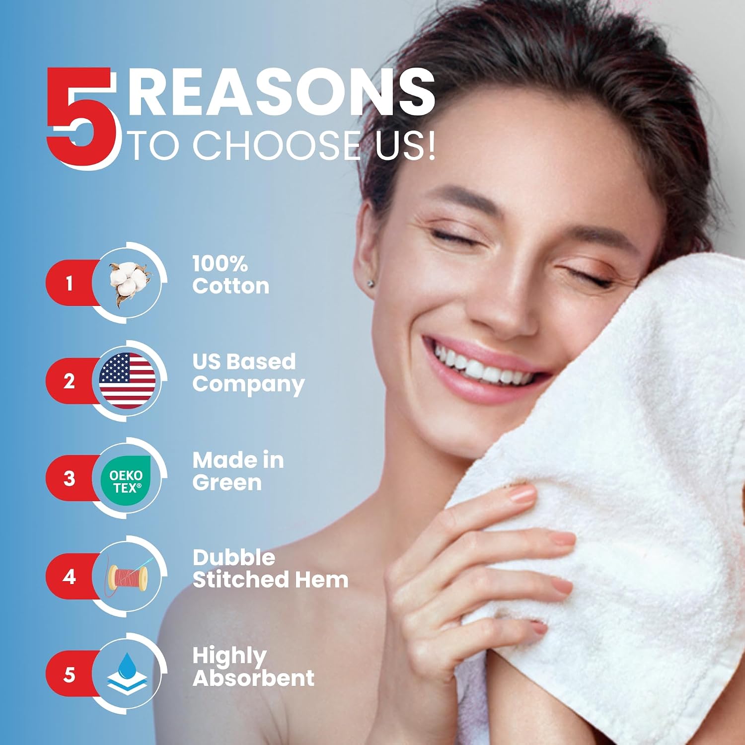 Detalle 2 de Infinitee Xclusives Cotton Washcloths