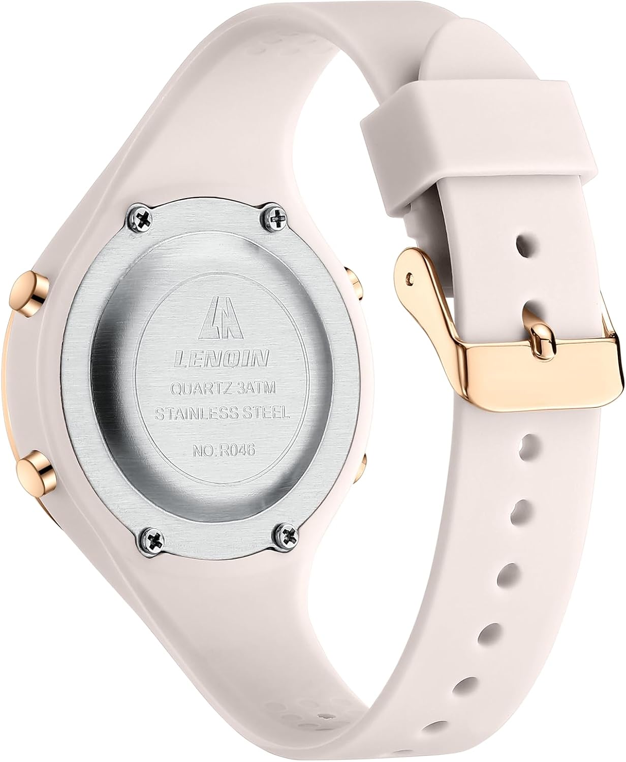 Detalle de LN LENQIN Damen Digital Armbanduhr – wasserdicht, Stopuhr, Licht & Kalender