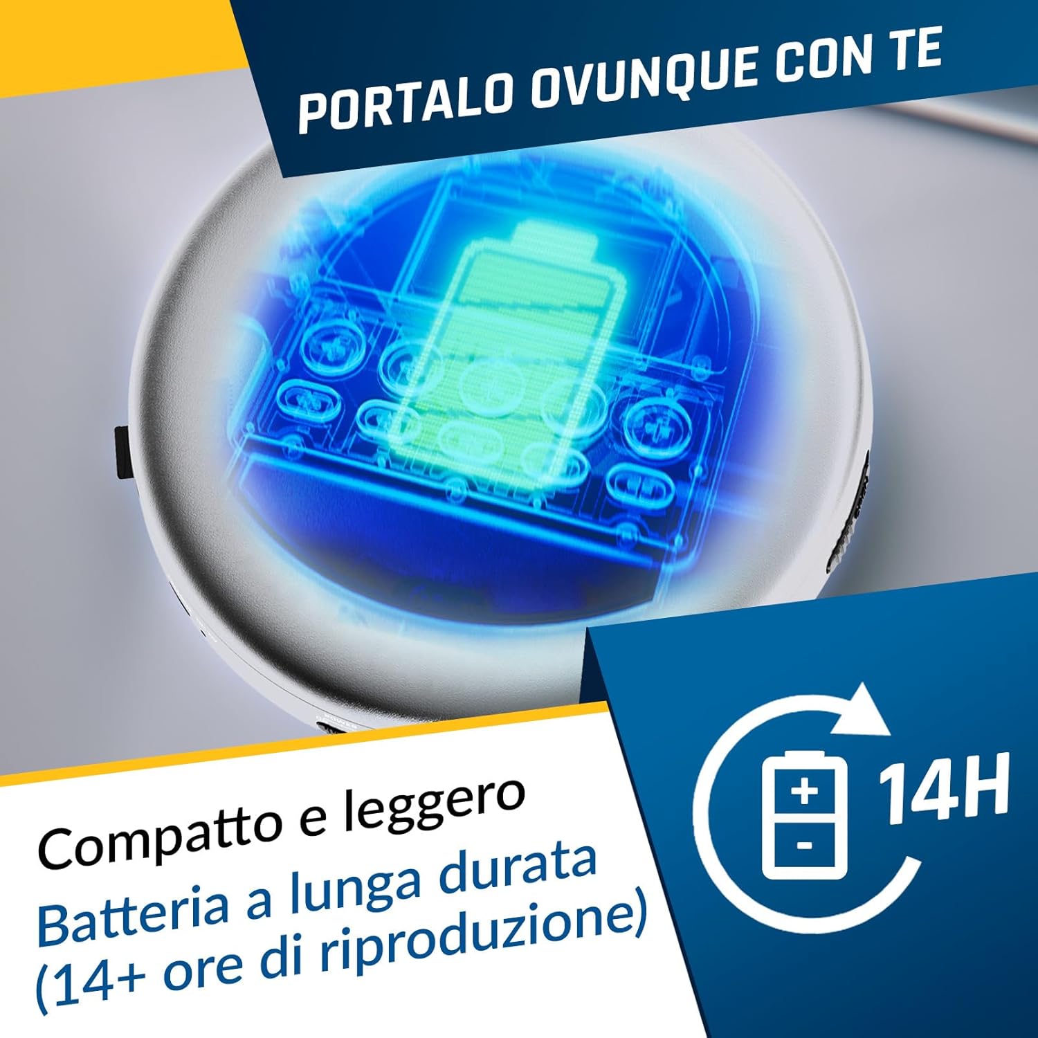 Thumbnail 4 de KLIM Nomad lettore CD portatile 32 GB