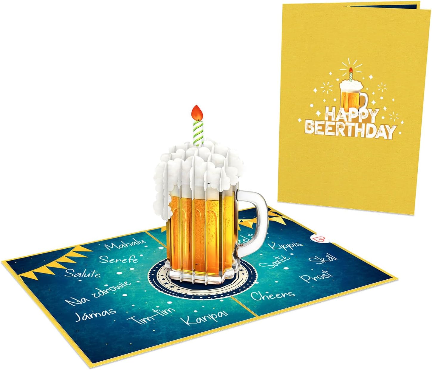 Thumbnail 2 de papercrush® Carte pop-up « Happy Beerthday » — carte d’anniversaire 3D avec bière
