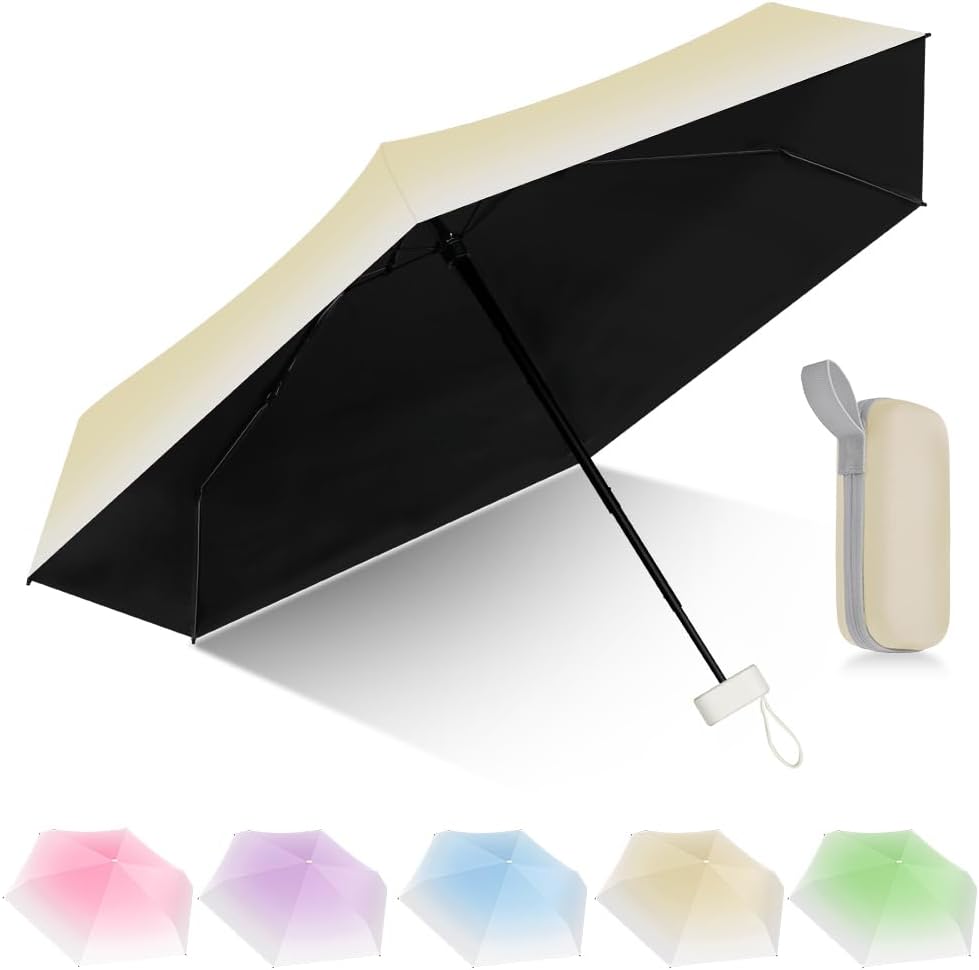 Thumbnail 2 de Aolso Travel Umbrella – 6 Ribs Mini UV Folding Sun Umbrella