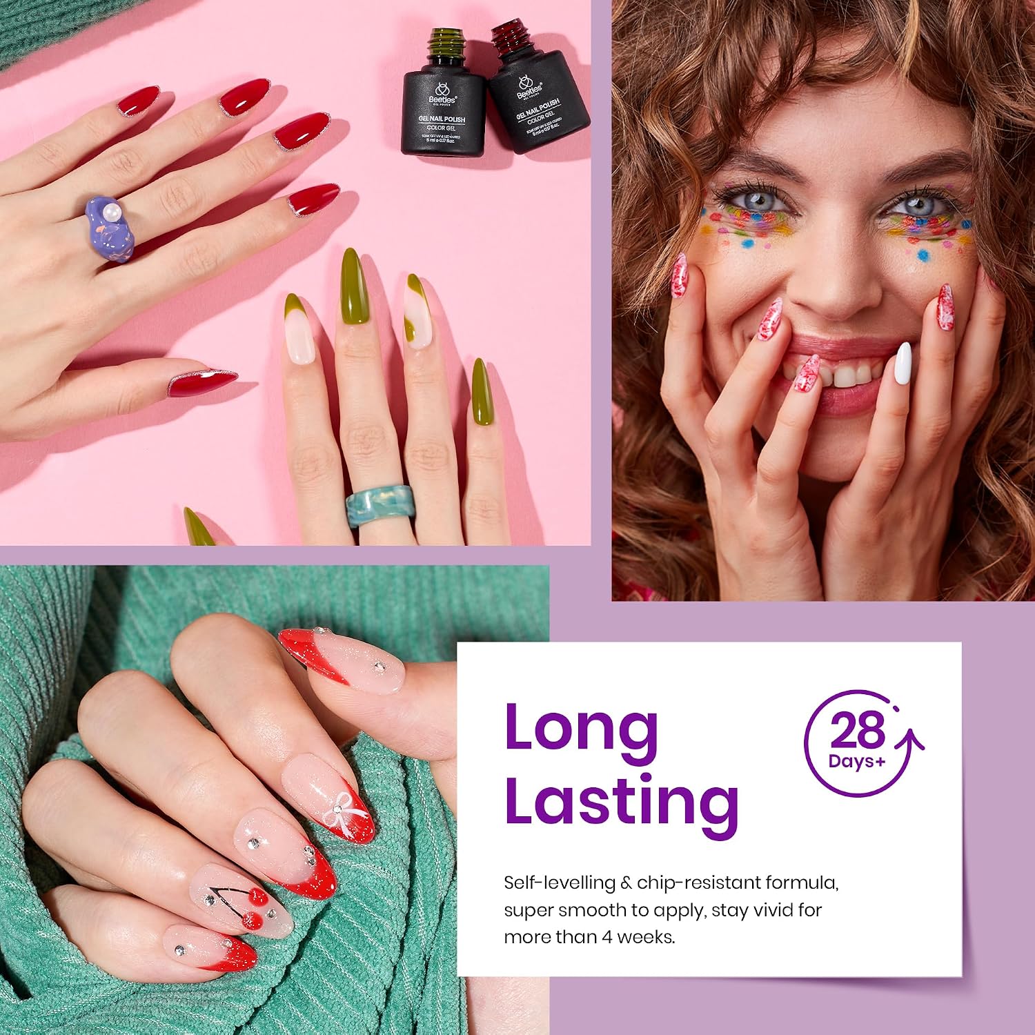 Detalle 2 de beetles Spring Gel Polish Set 32-color nail kit ๐