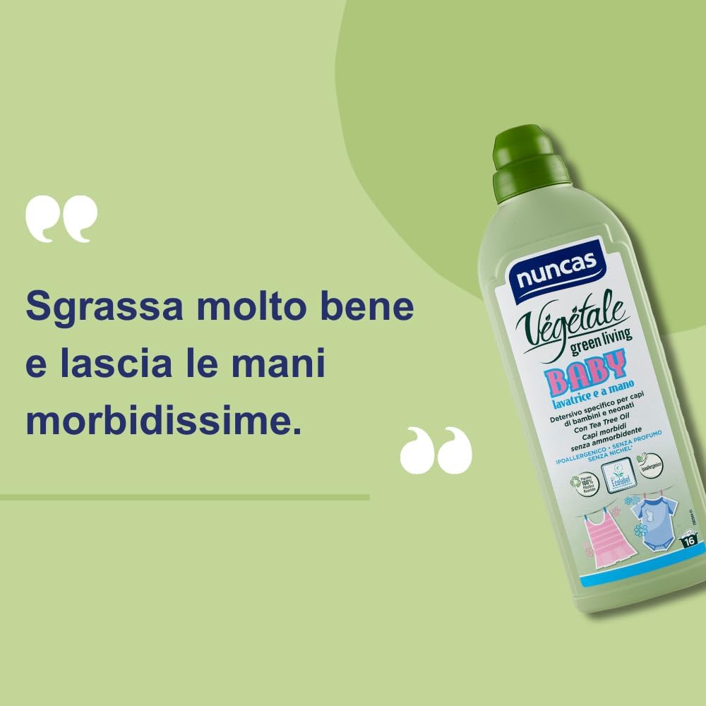 Thumbnail 4 de Nuncas Vegetale Detergente Specifico Baby per Indumenti di Neonati e Bambini – 750 ml