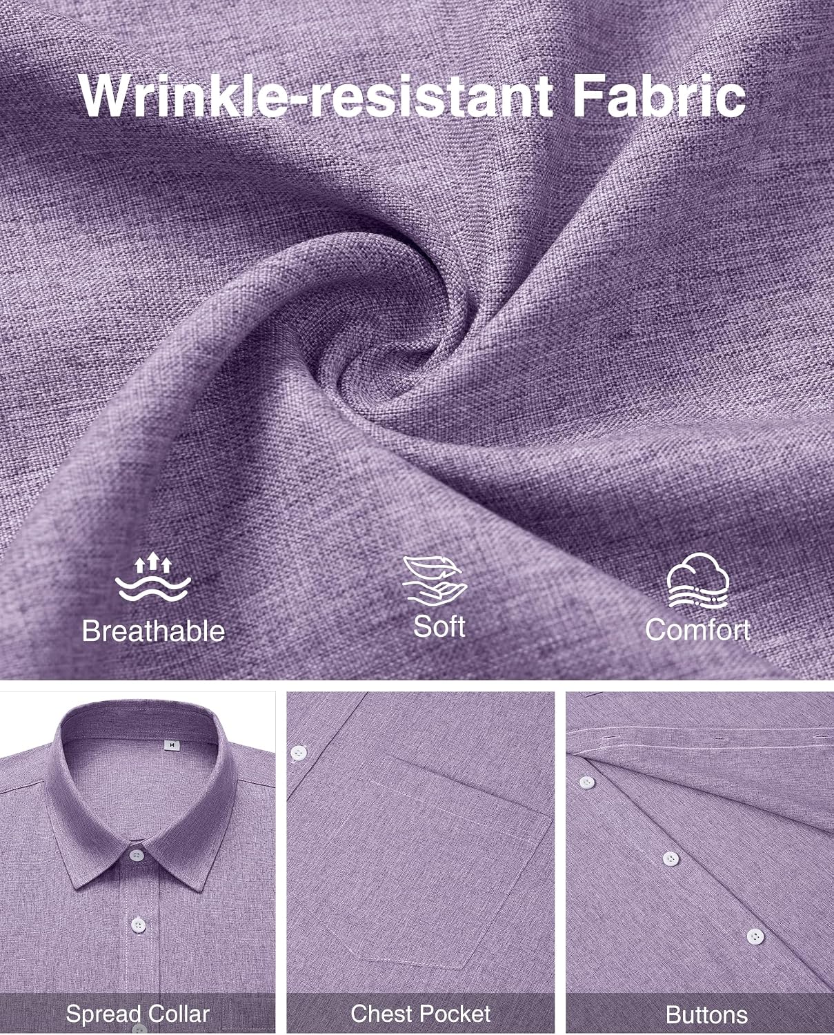 Detalle 1 de ROUWELL Men's Linen-Blend Shirt
