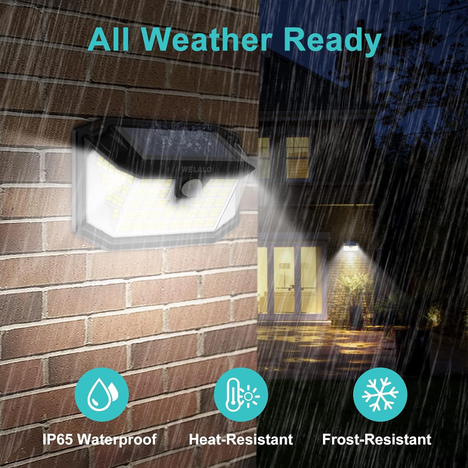 Thumbnail 4 de WELALO 188 LED solar security lights 2-pack