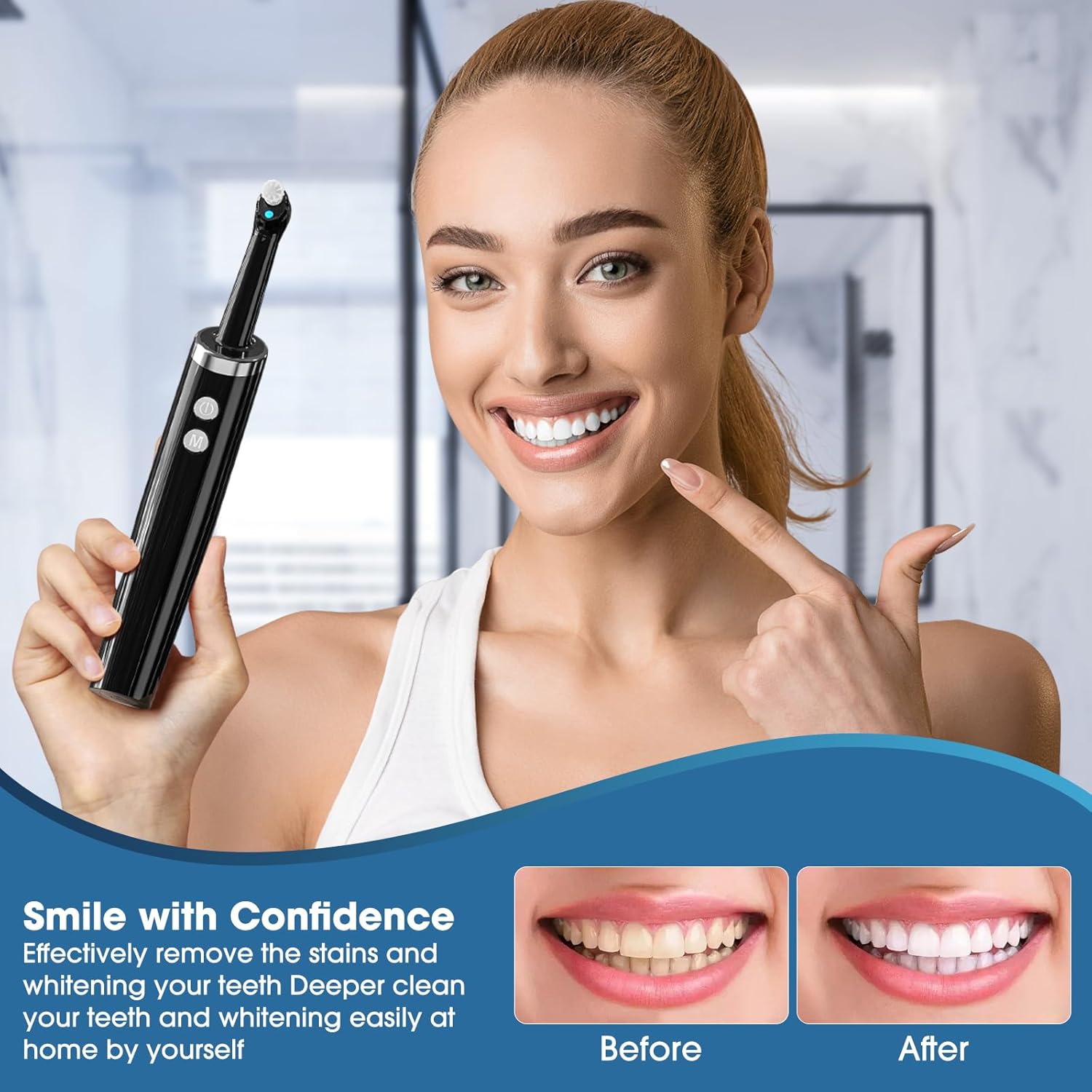 Thumbnail 2 de InFanso Tooth Polisher Plaque Remover for Teeth: A Practical Whitening Kit with 5 Modes