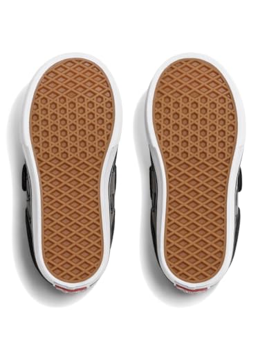 Detalle de Vans Brooklyn LS V Scribble Check Negro: estilo clásico con toque deportivo y cierre de velcro