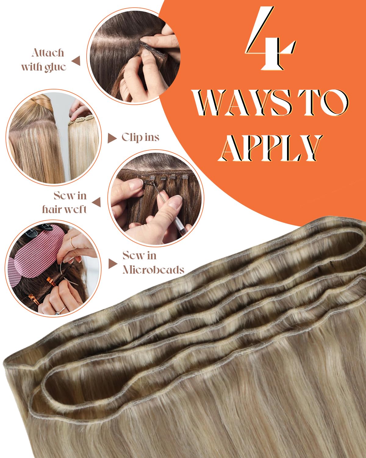 Detalle 2 de Sunny Hair 120g Sew-In Human Hair 20in ๐โ