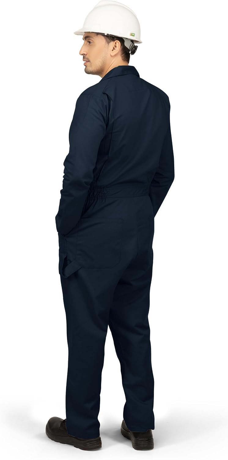 Detalle de NY Threads Cotton Blend Coveralls for Men, Relaxed-Fit Work Jumpsuit
