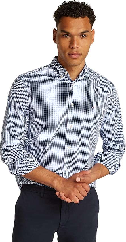 Detalle de Tommy Hilfiger Camisa Flex Poplin Gingham S