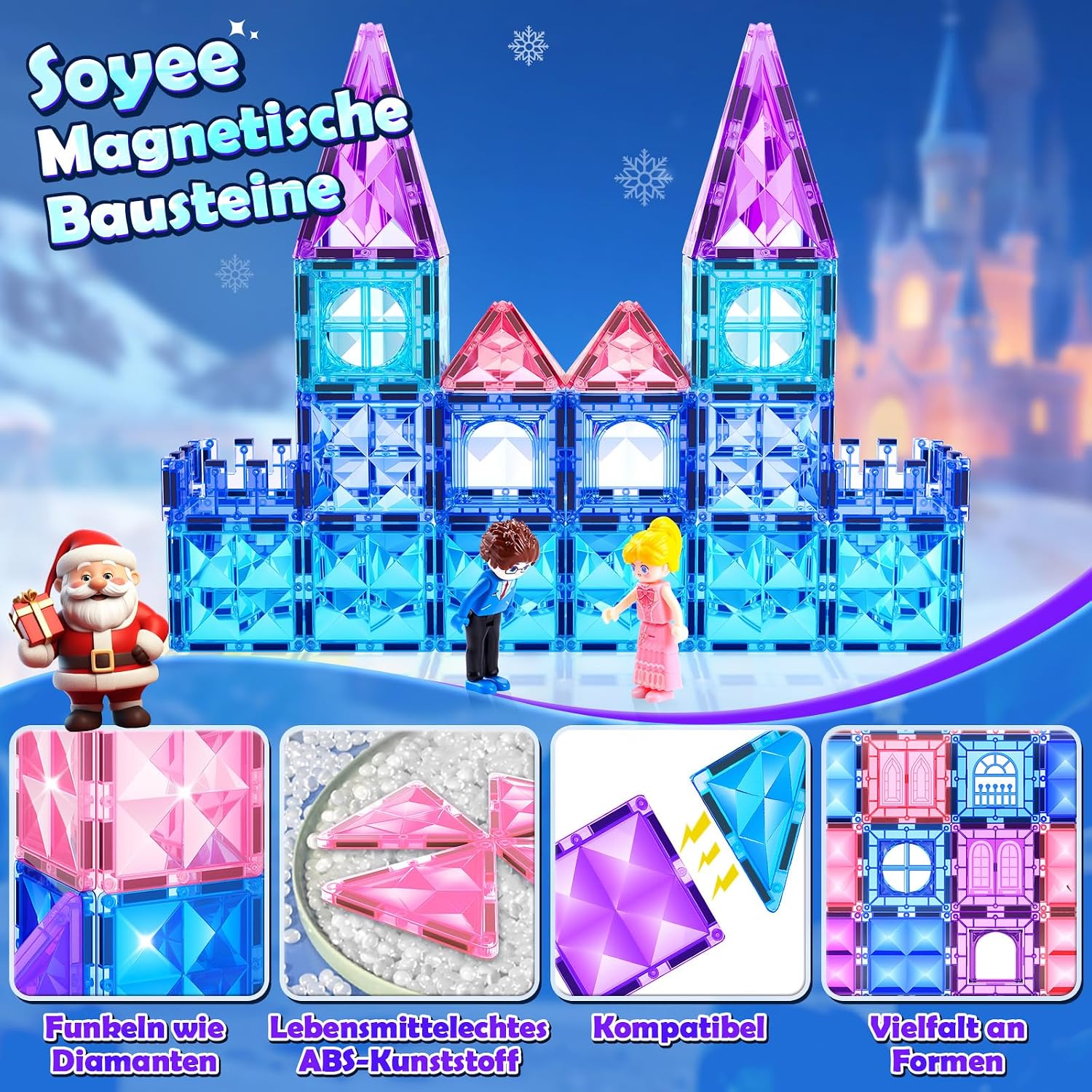 Detalle 2 de Soyee Diamond Magnetic Building Blocks 3-8 Toy set 🧩