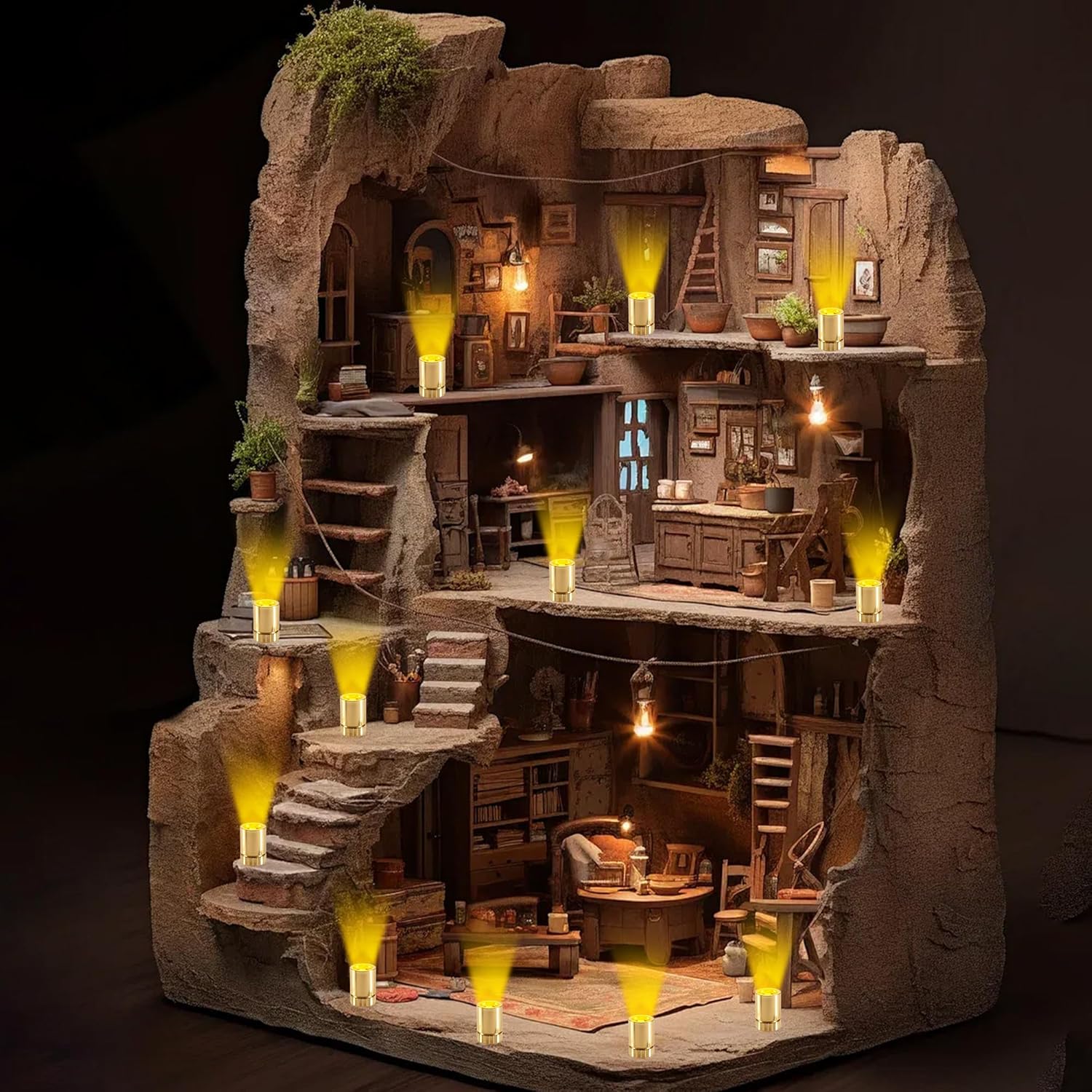 Thumbnail 4 de Joycabin 30 Mini-LED-Lichter für Puppenhäuser (Warmweiß, nicht blinkend) – zum Basteln & Dekorieren