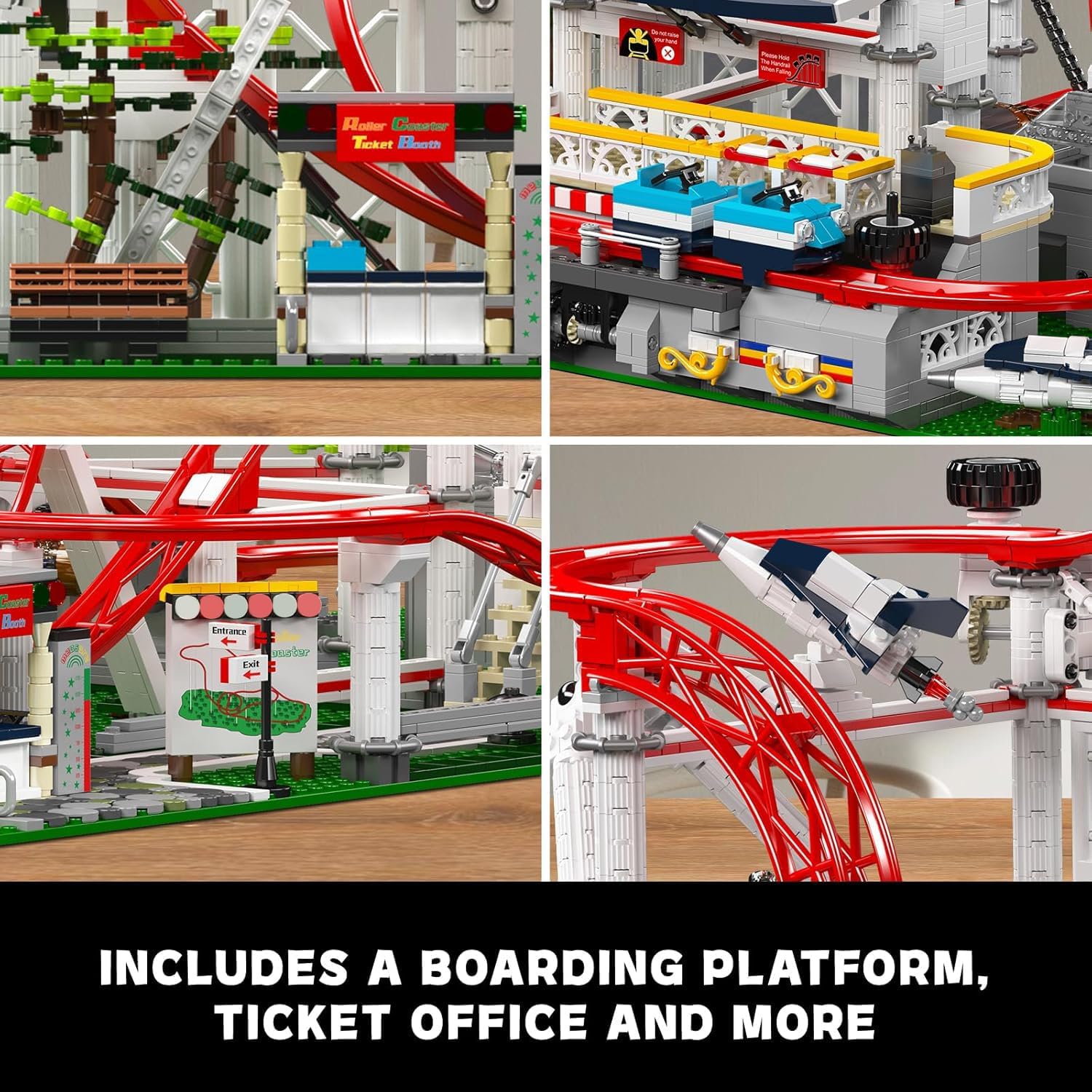 Thumbnail 2 de Mould King 11014 Großes Achterbahn-Modell 3646 Teile 🎢