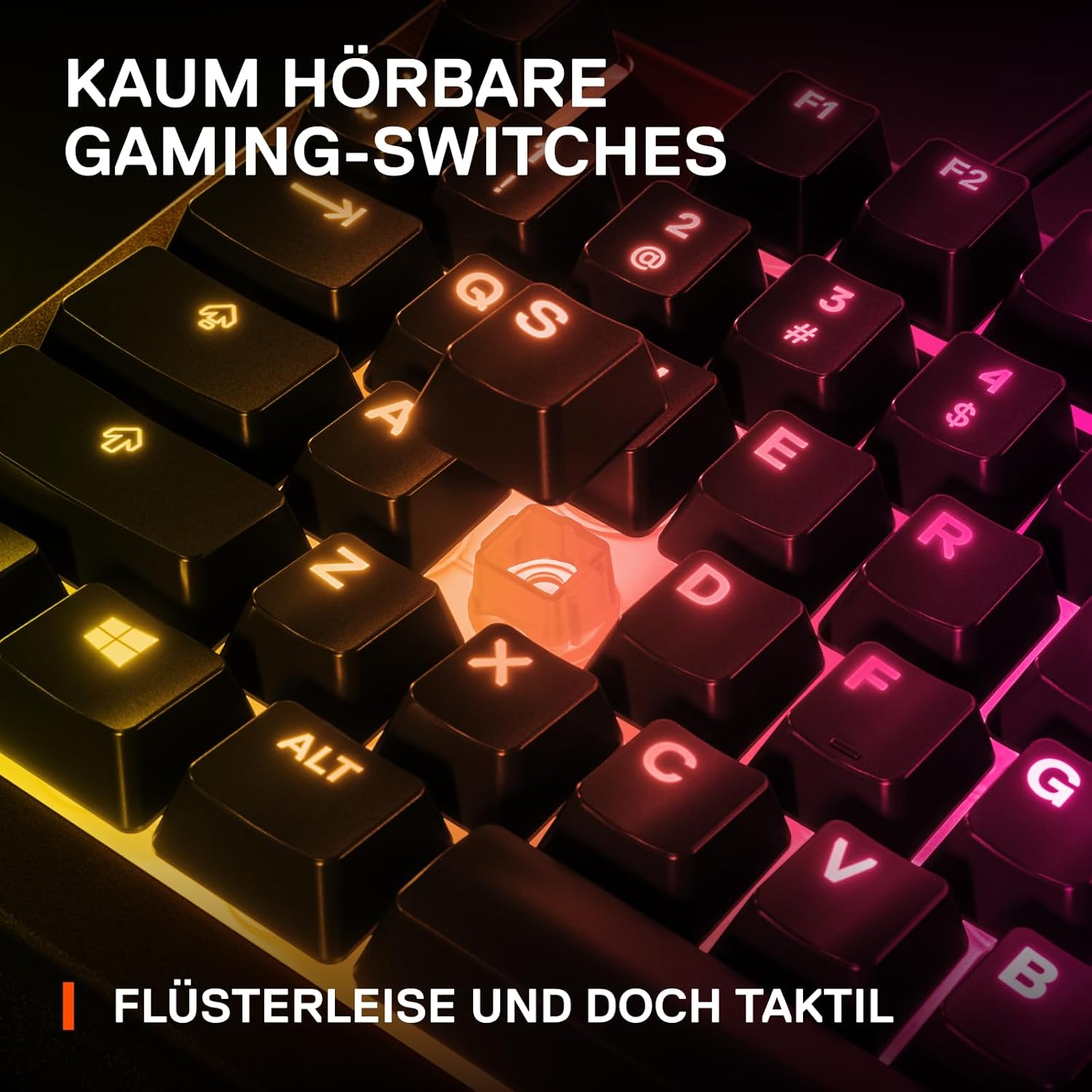 Thumbnail 3 de SteelSeries Apex 3 TKL Gaming-Tastatur mit RGB, flüsterleisen Switches, wasser- und staubresistentem Gehäuse (QWERTZ, DE-Layout) – Schwarz