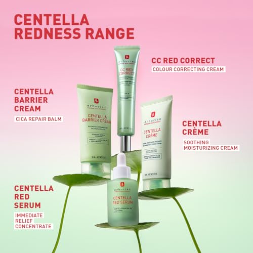 Thumbnail 10 de Erborian CC Red Correct Anti-Redness Tinted Cream with Centella Asiatica, Panthenol and Bisabolol — Light Green Shade, SPF 30 (40ml)
