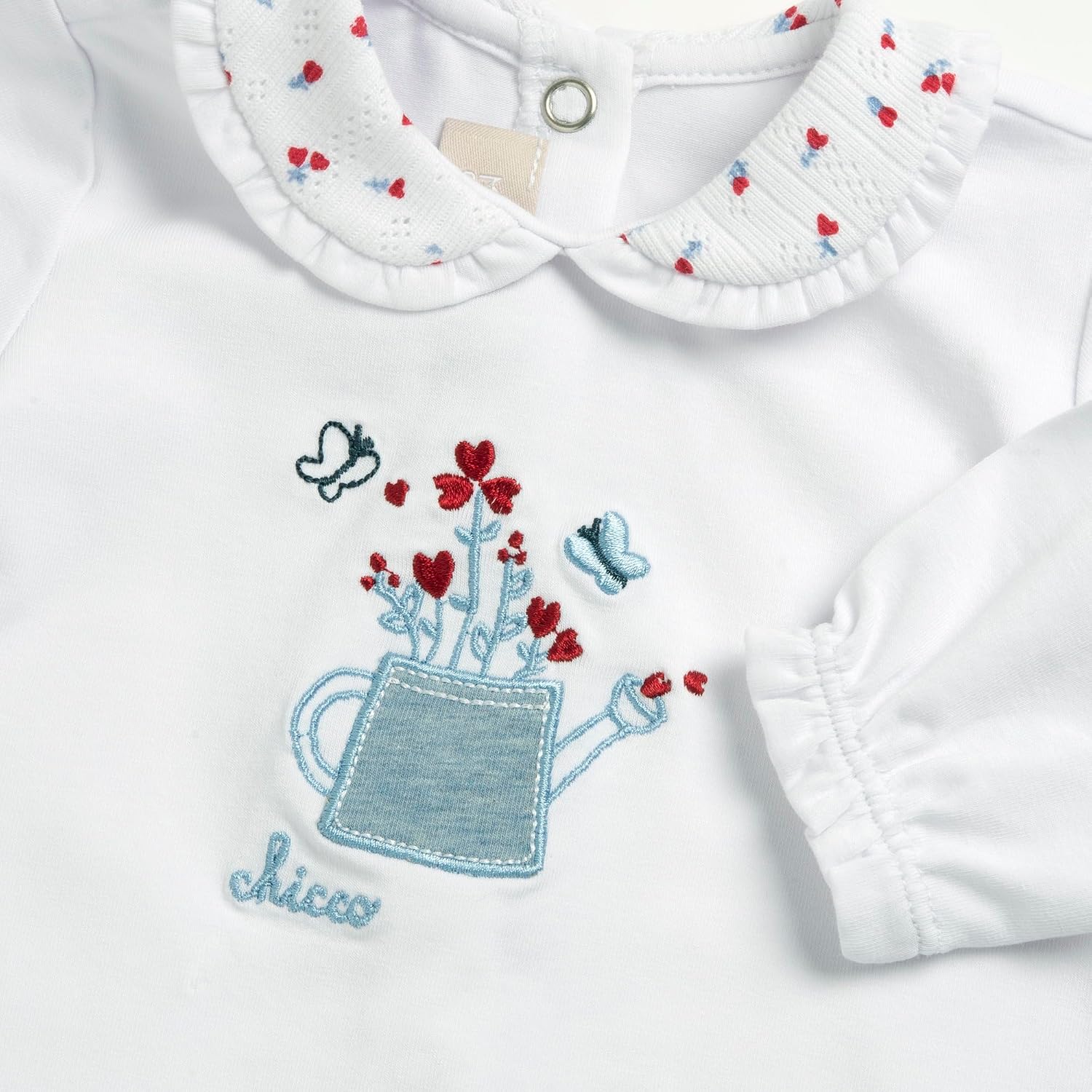 Detalle de Chicco Completo Neonato e Neonata: Maglietta e Ghettine in Morbido Cotone