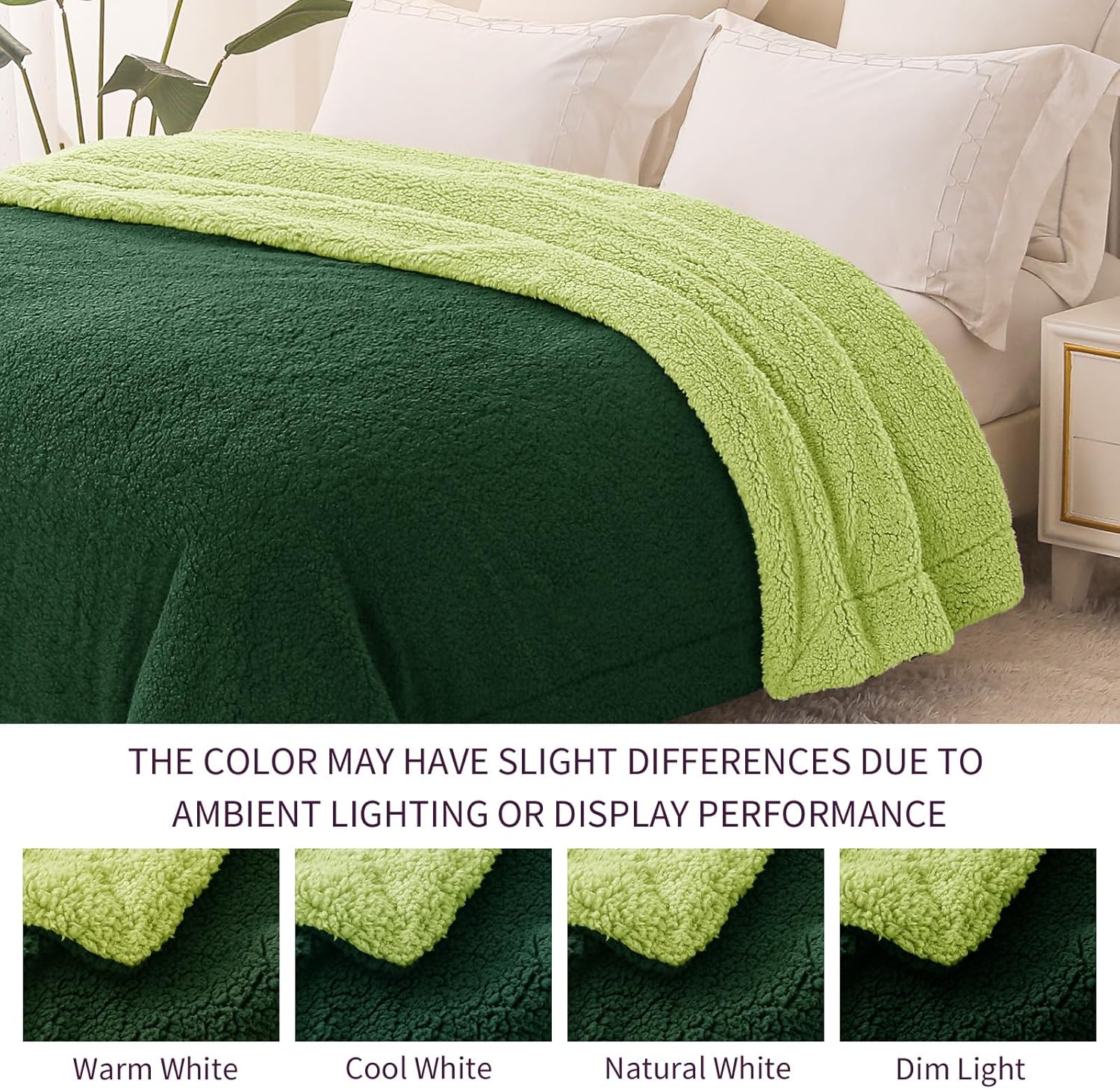 Thumbnail 4 de Exclusivo Mezcla Reversible King Size Sherpa Fleece Blanket