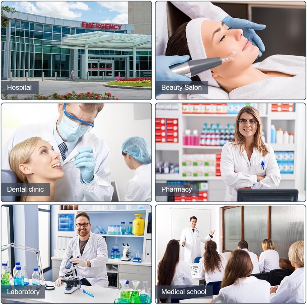 Thumbnail 6 de AUYAO Weißer Laborkittel Damen Herren 🥼