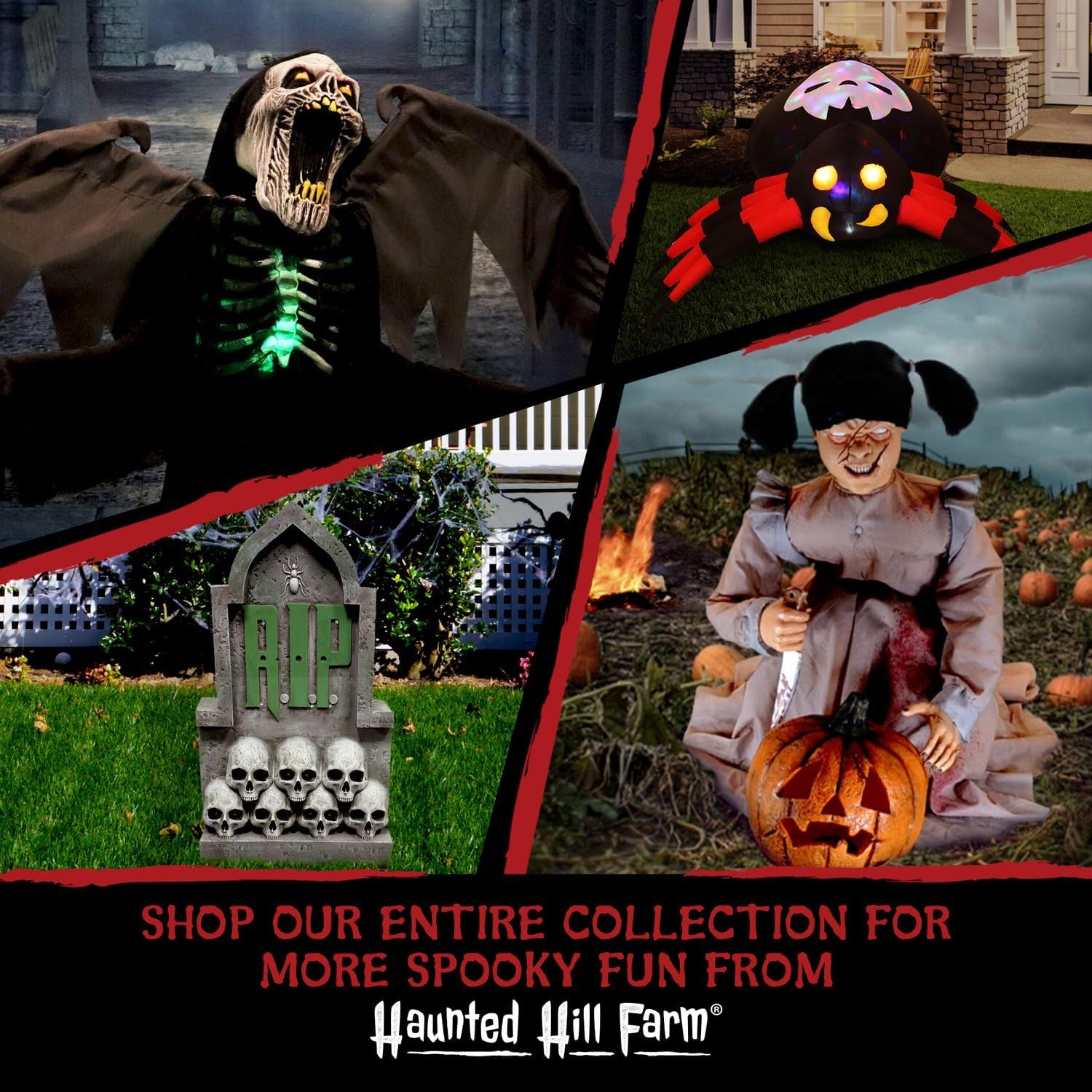 Detalle de Haunted Hill Farm Skeleton Stakes