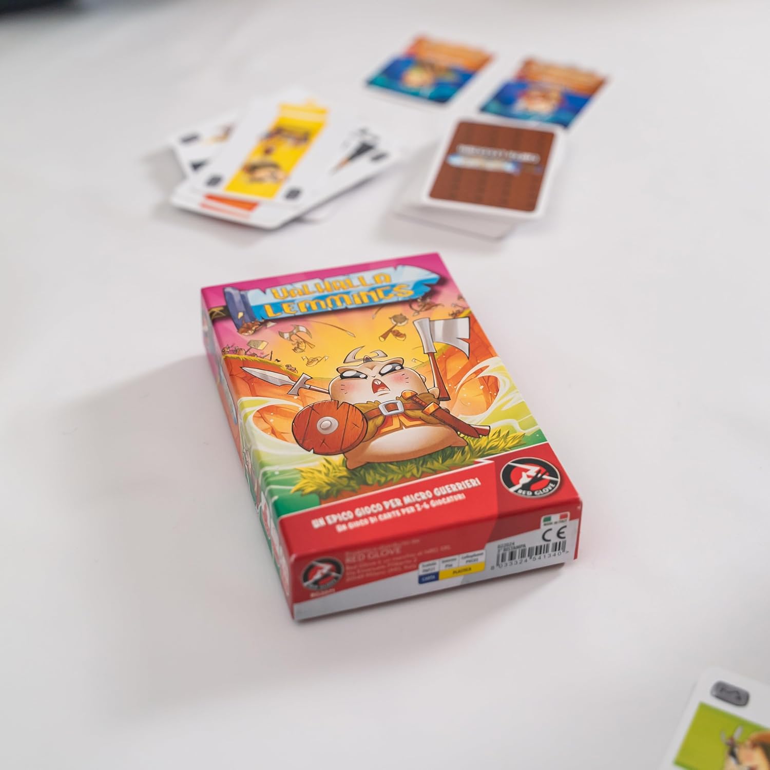 Thumbnail 2 de Red Glove RG2071 Valhalla Lemmings – gioco da tavolo per 2-6 giocatori con 65 carte Lemmings e 44 carte Leggenda