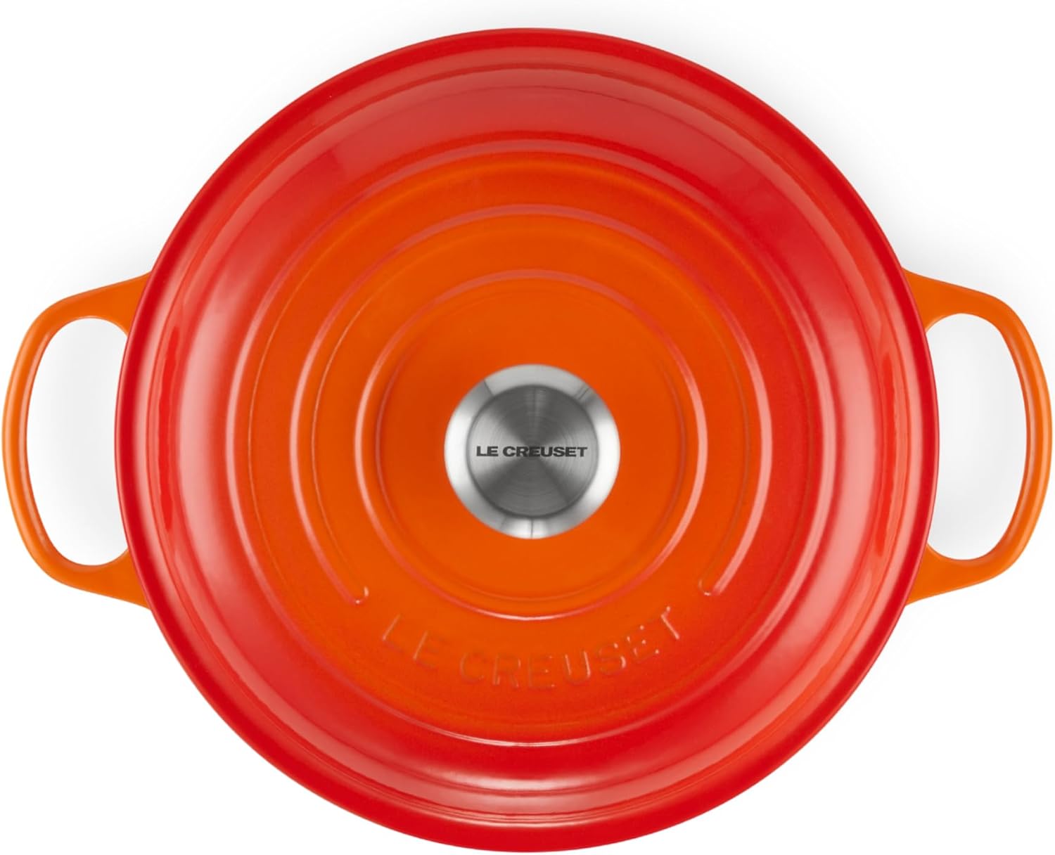 Thumbnail 1 de Le Creuset Signature Shallow Casserole/Braiser 26cm in Flame with SS Knob