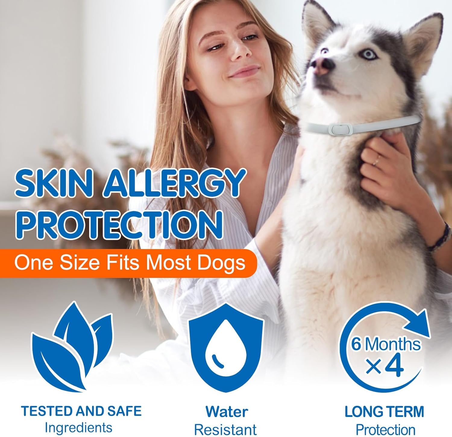 Thumbnail 6 de Dog Collar 4-Pack (Collars for Dogs) – 60cm, suitable from 7+ weeks