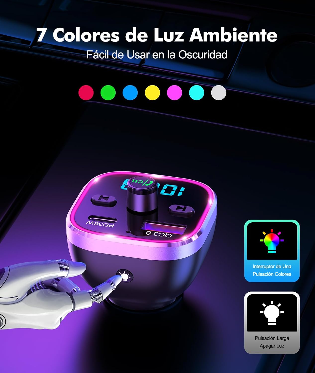 Thumbnail 5 de Mohard T33C Bluetooth Coche 54W