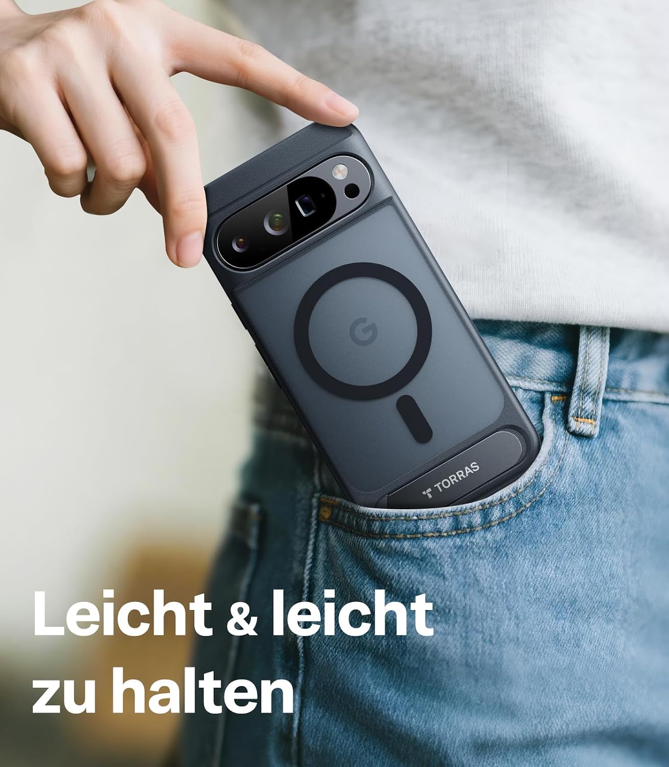 Thumbnail 6 de TORRAS Ostand L1 Hülle für Google Pixel 10 Pro XL mit MagSafe‑Ständer und Titan‑Stütze