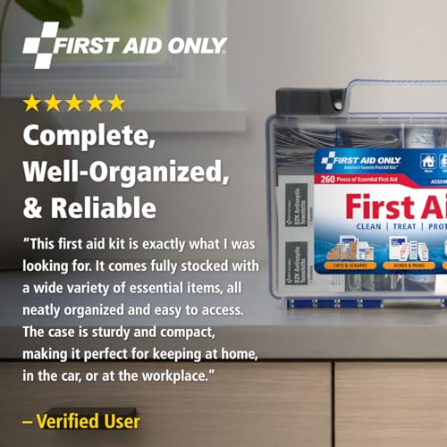 Thumbnail 8 de First Aid Only 91248 OSHA-Compliant First Aid Kit — All-Purpose 50-Person Emergency Kit (260 Pieces)