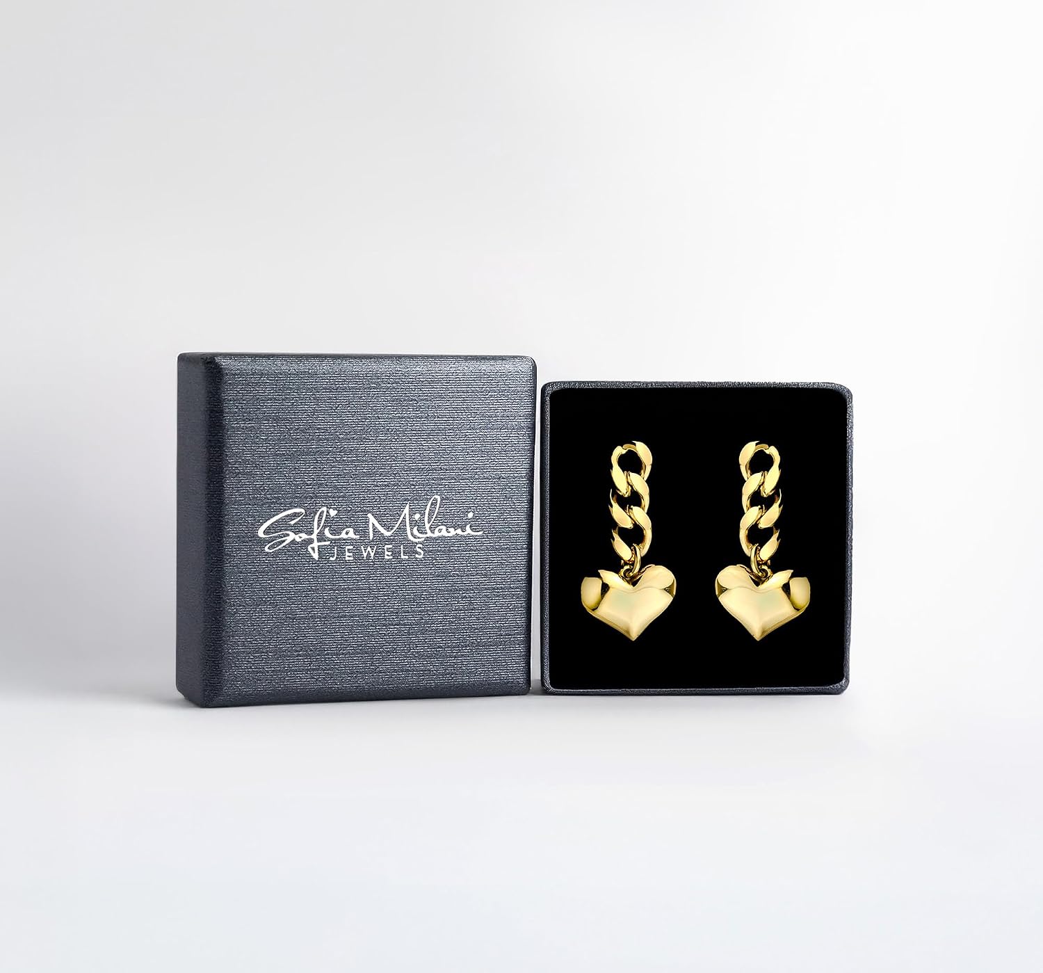 Detalle de SOFIA MILANI Damen Ohrringe 925 Silber Herz