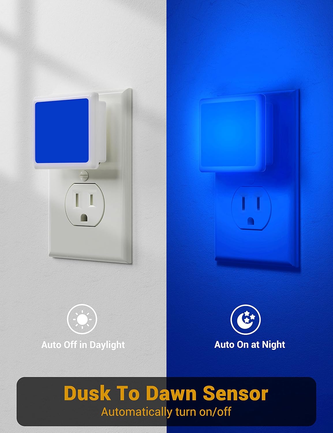 Detalle de JandCase LED Night Light, 2-Pack