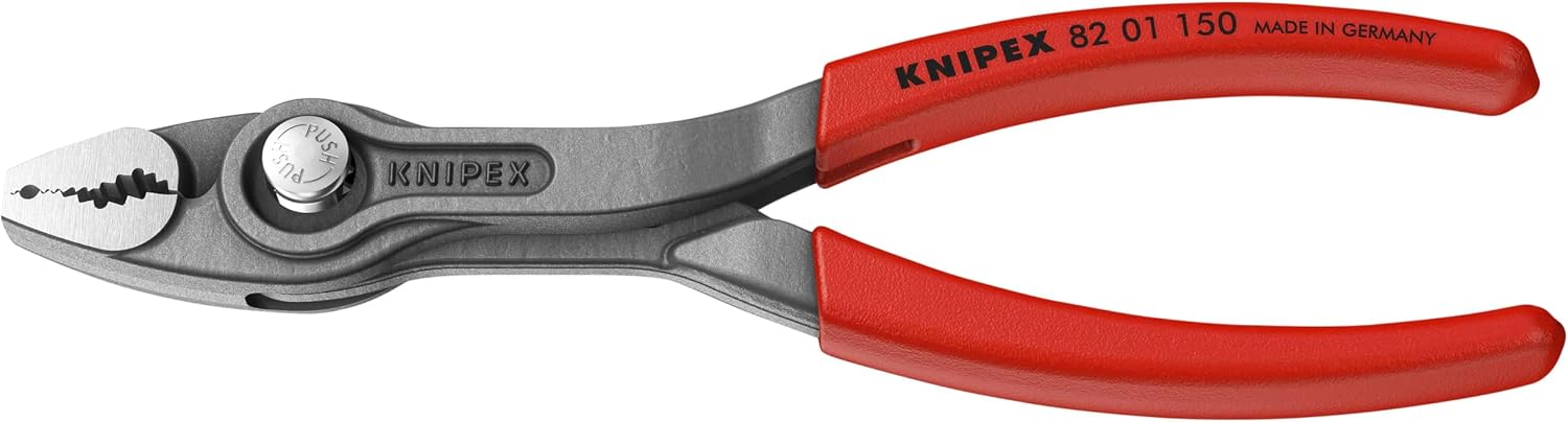 Detalle de KNIPEX 8201-150 ツイングリッププライヤー 150mm、3段階調整・前後から把持