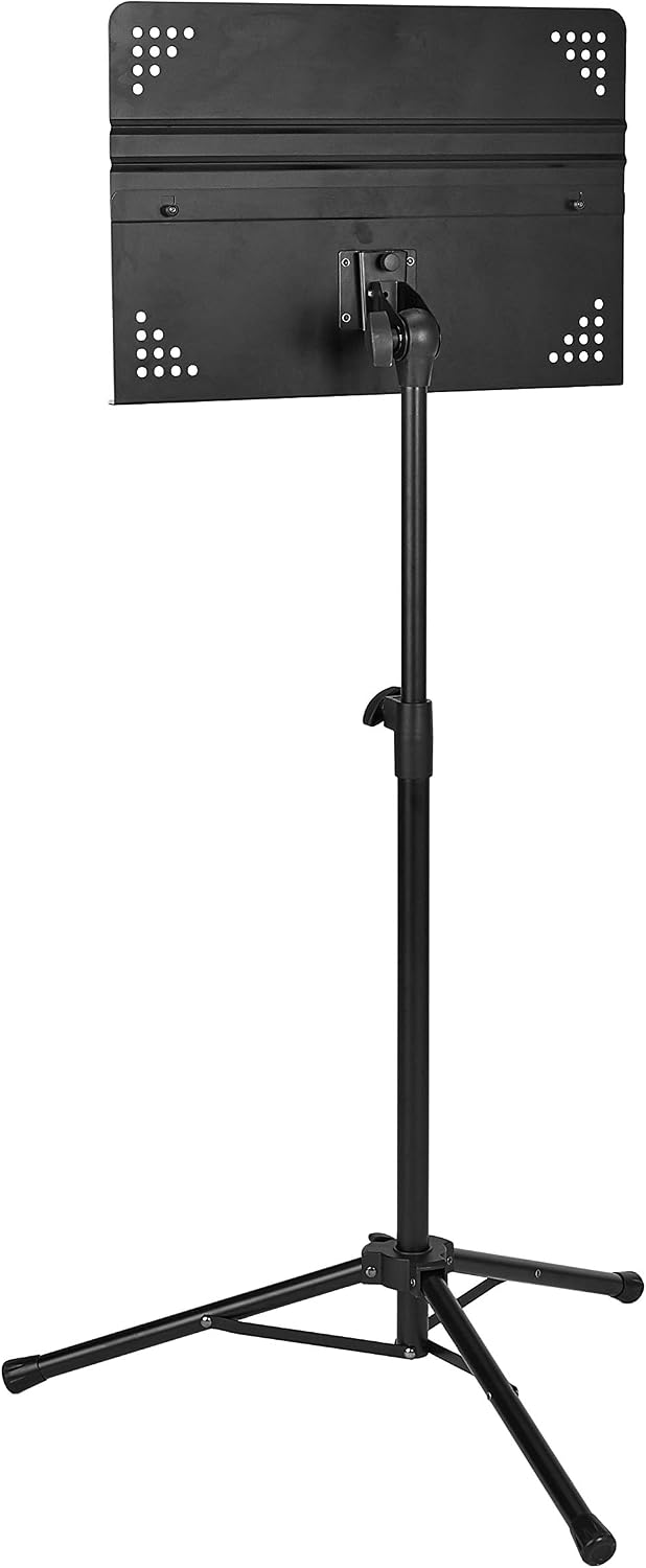Thumbnail 2 de Amazon Basics Leggio per Spartiti Pieghevole Professionale per Orchestra – Altezza Regolabile e Base Tripiede