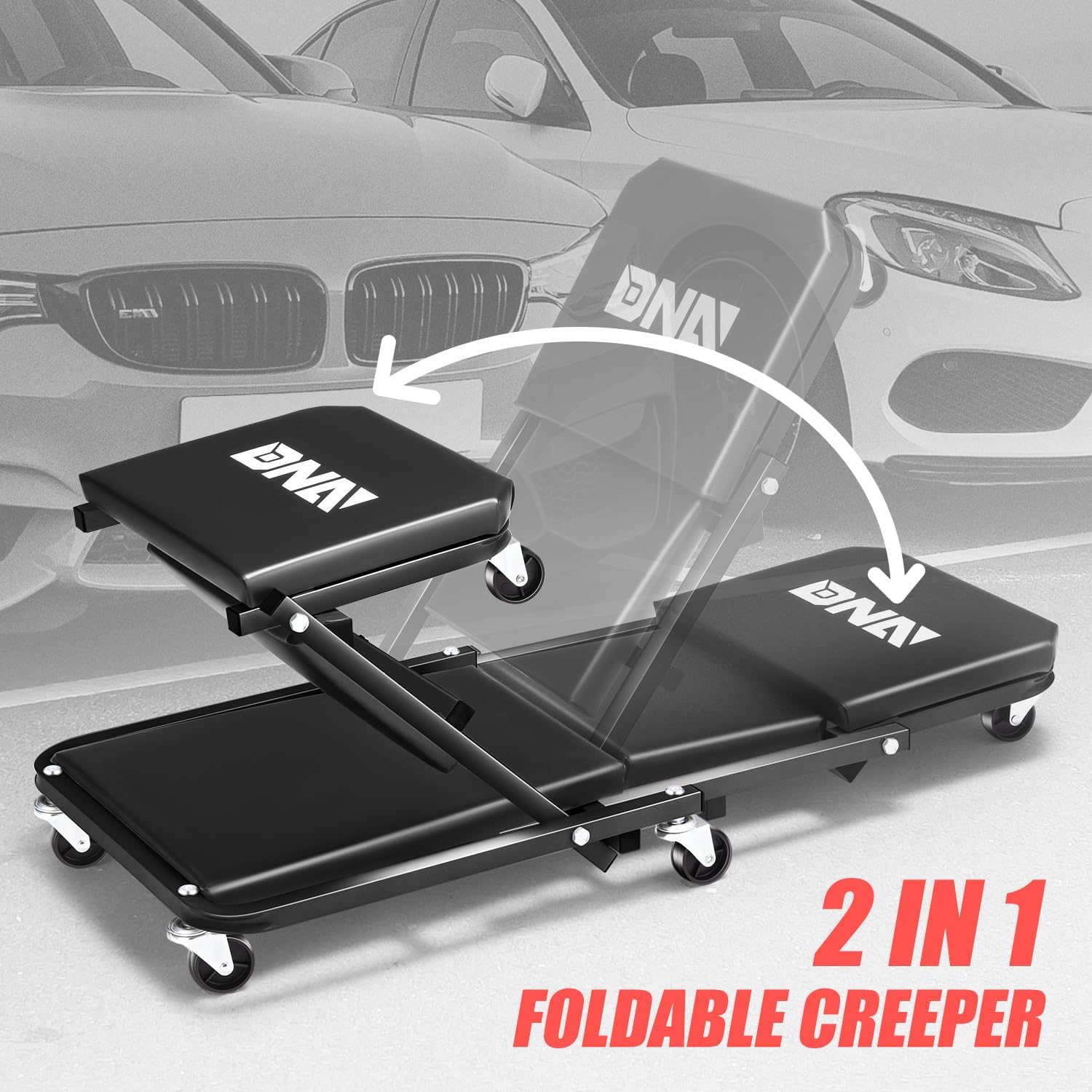 Detalle 2 de DNA MOTORING TOOLS-00493 36in Rolling Z Creeper