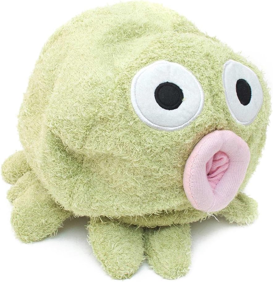 Detalle de GOODS+GADGETS Octopus tissuehouder in zachte pluche, groen