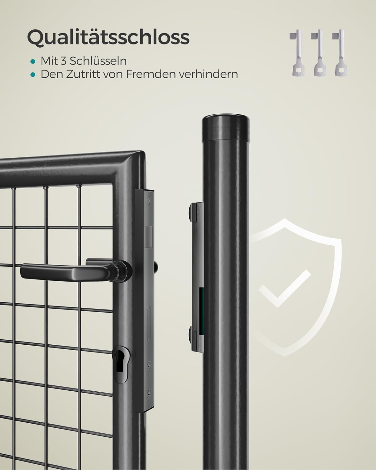Detalle 2 de Gartentor SONGMICS GGD150A01, 87 x 100 cm