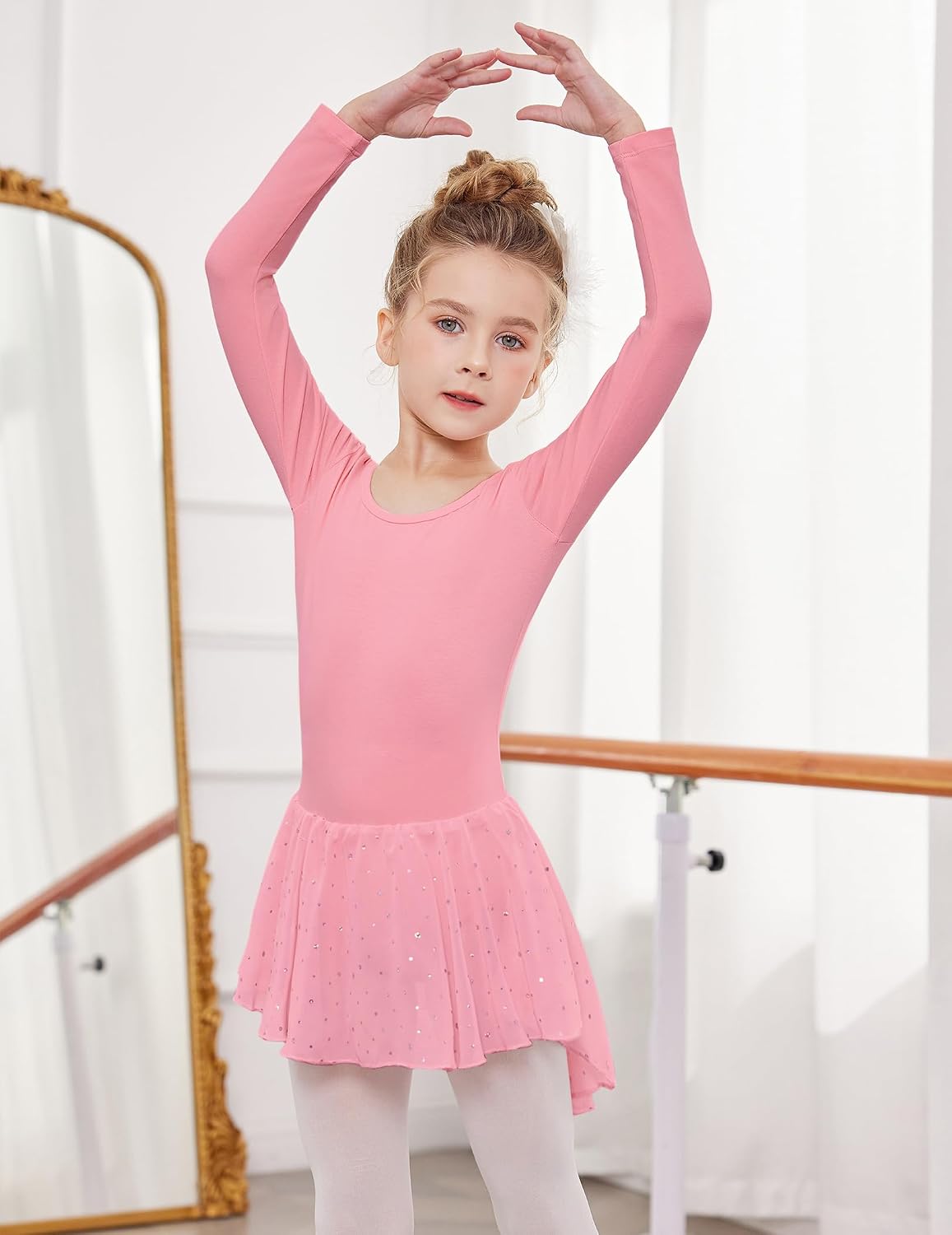 Detalle 2 de Arshiner Robe de ballet manches longues 2-10 ans