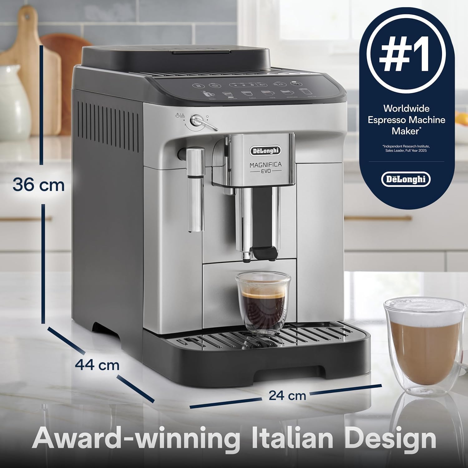 Detalle 2 de De'Longhi Espresso and Coffee Machine, Silver