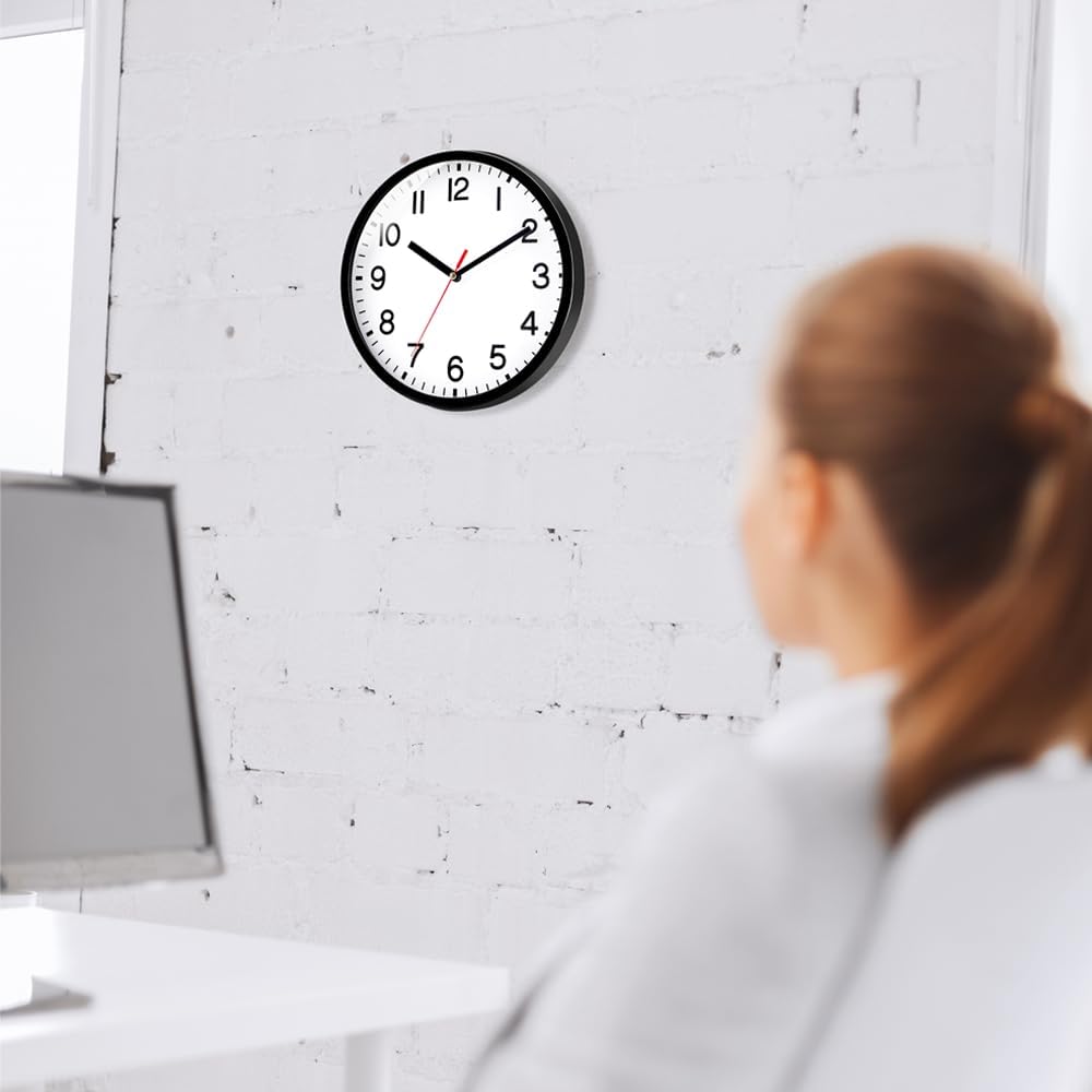 Thumbnail 6 de Wall Clock Silent Non Ticking 9" Quartz