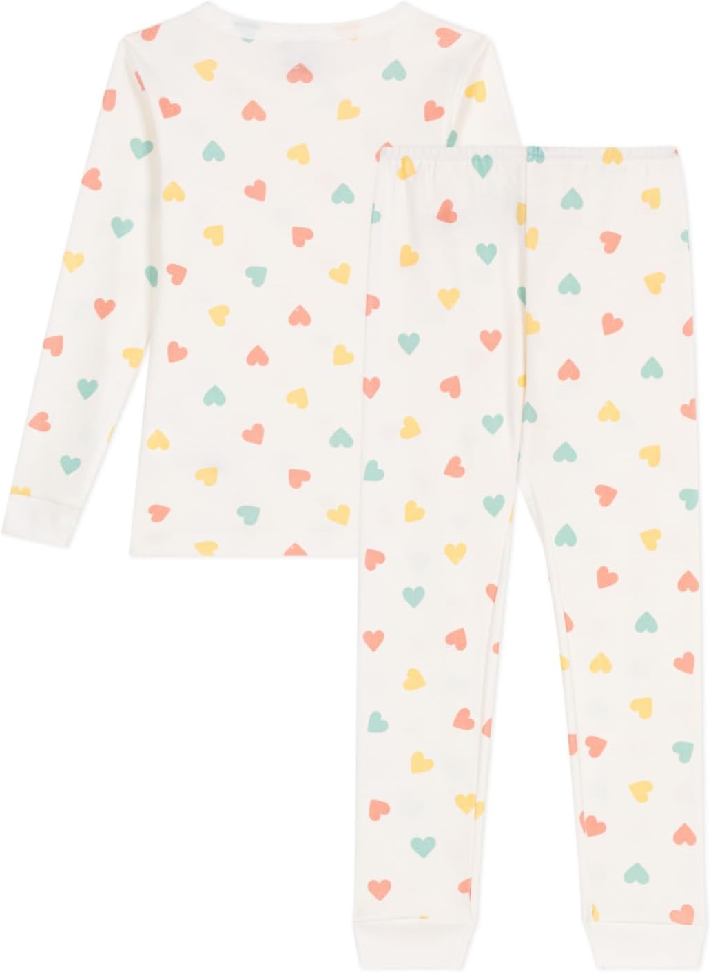 Thumbnail 1 de Petit Bateau pyjama fille très ajusté en coton imprimé cœurs (lot de 1)