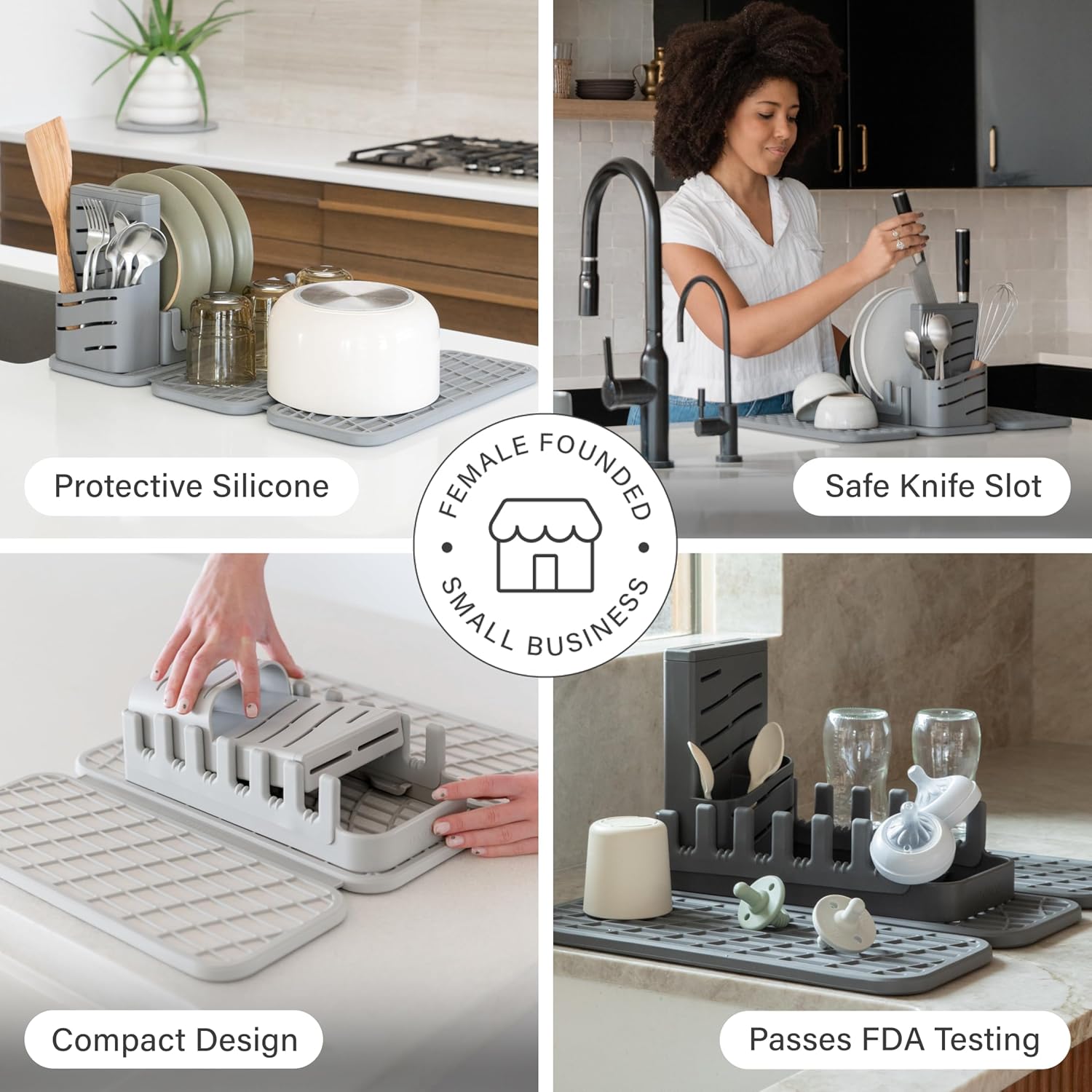 Detalle de Dorai Home Collapsible Dish Drying Rack 19.9"
