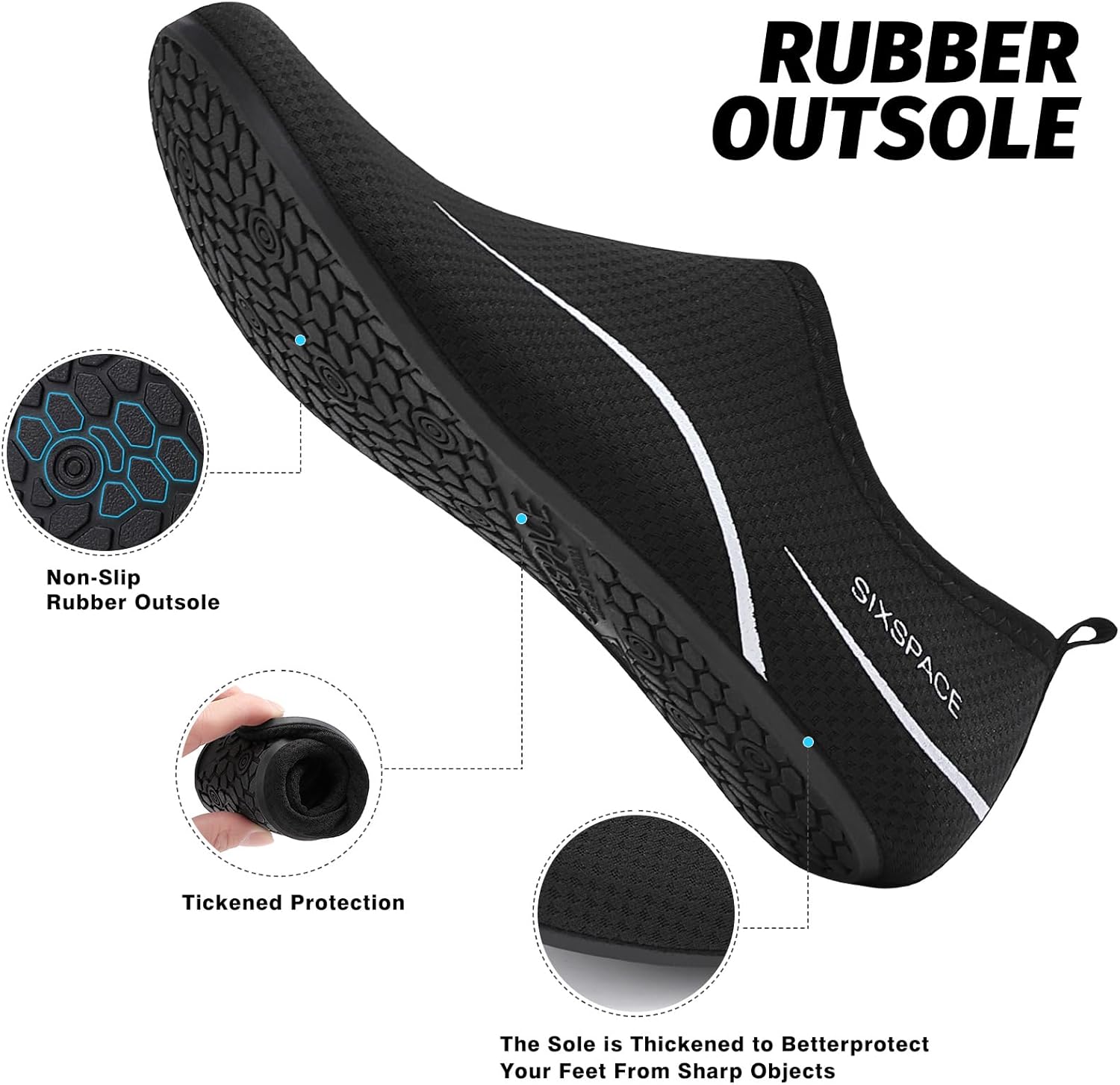 Thumbnail 2 de Sixspace Barefoot Water Shoes for Men and Women – Lightweight, Quick-Drying Aqua Shoes