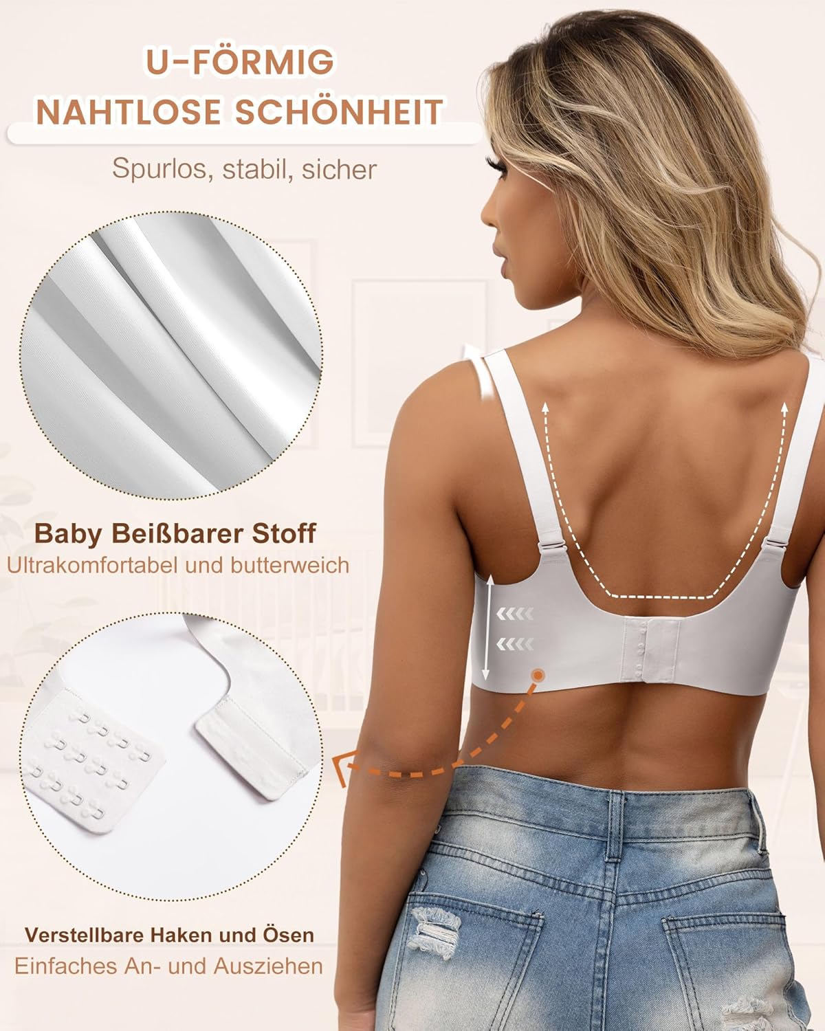 Thumbnail 3 de As Fairy Still-BH für die Schwangerschaft und Stillzeit – kabellos, nahtloser Komfort-Schlaf-Bralette