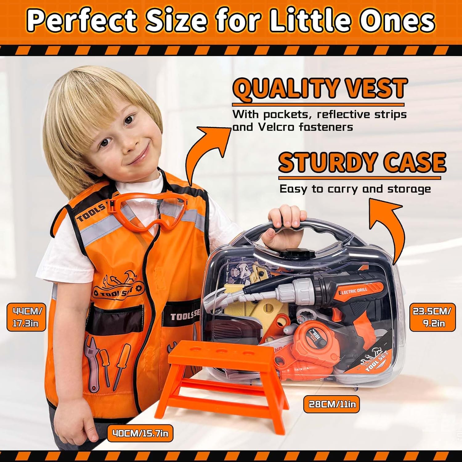 Thumbnail 2 de KidBloom Kids Tool Set with Drill for 3–4 Years