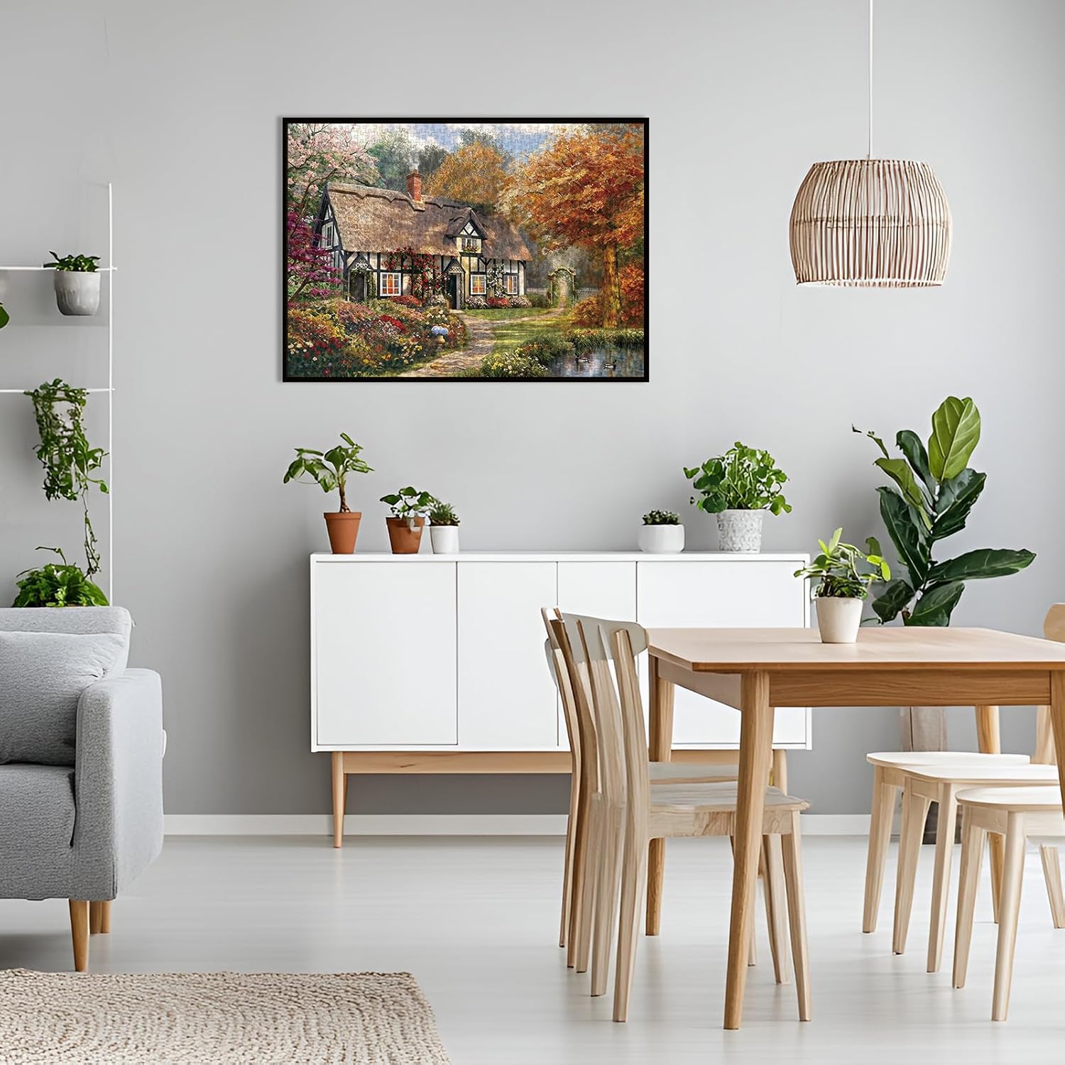 Detalle de Saralluna Cottage Jigsaw Puzzle 1,000 Pieces