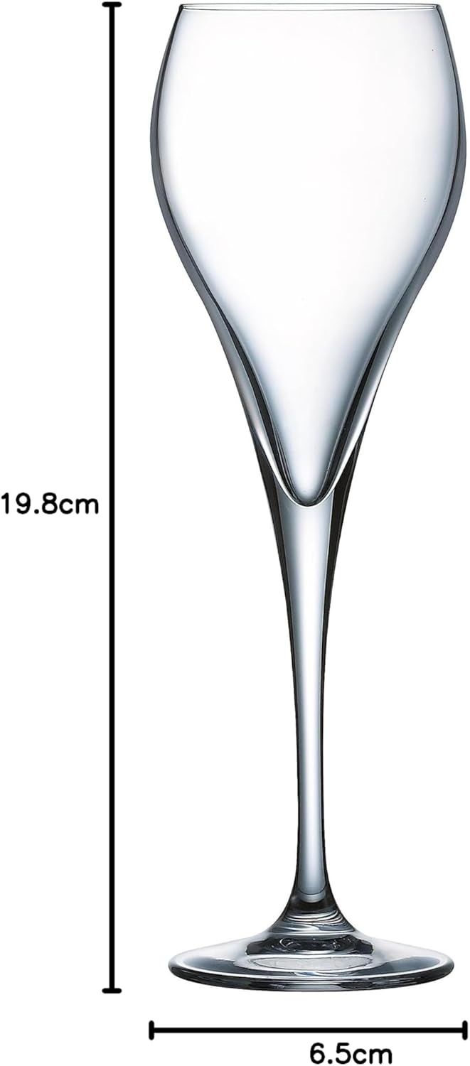 Thumbnail 3 de Arcoroc Collection Brio : lot de 6 flûtes à Champagne en verre ultra transparent (16 cl)