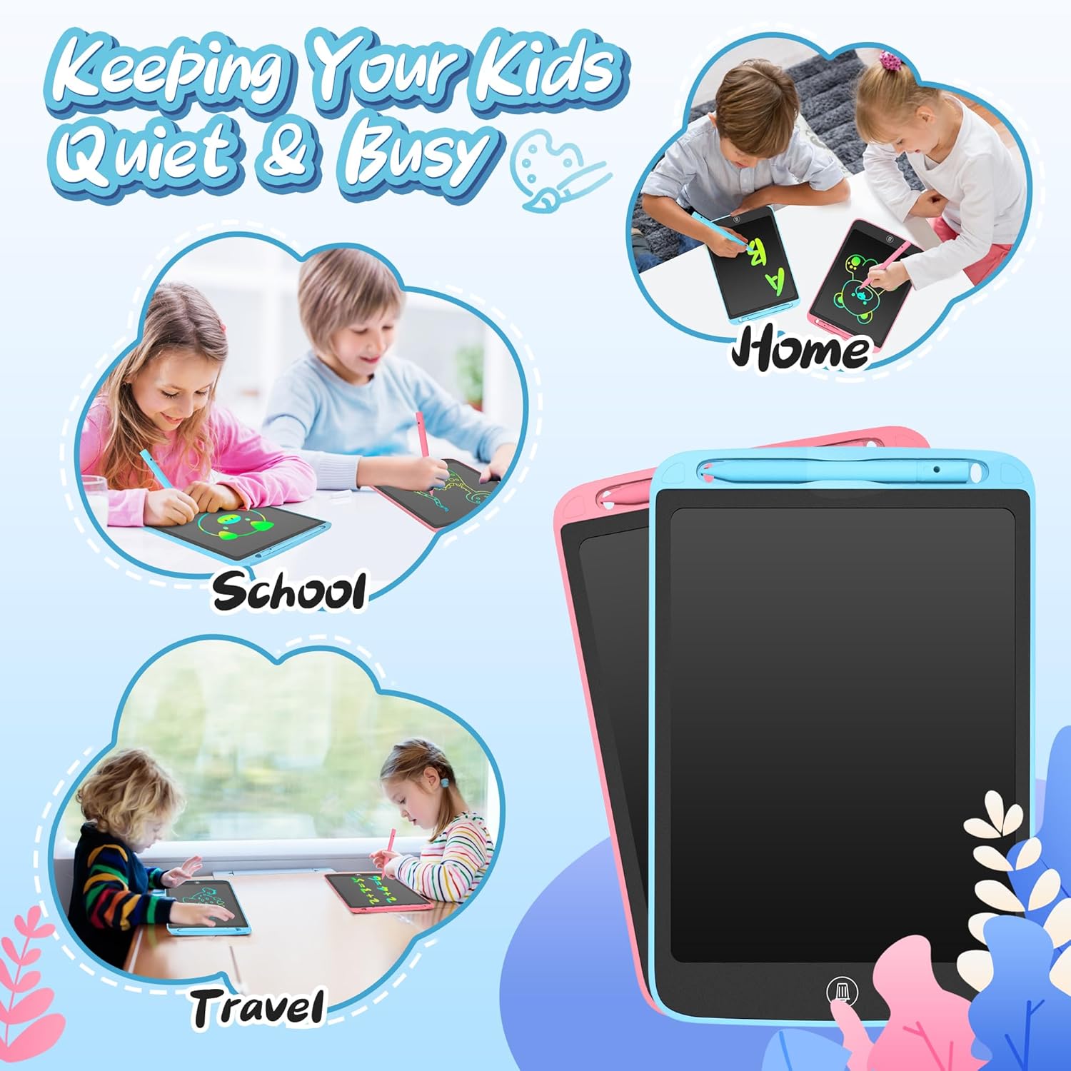 Thumbnail 1 de LEYAOYAO 10-inch LCD Writing Tablet 2 Pack for Kids 📝