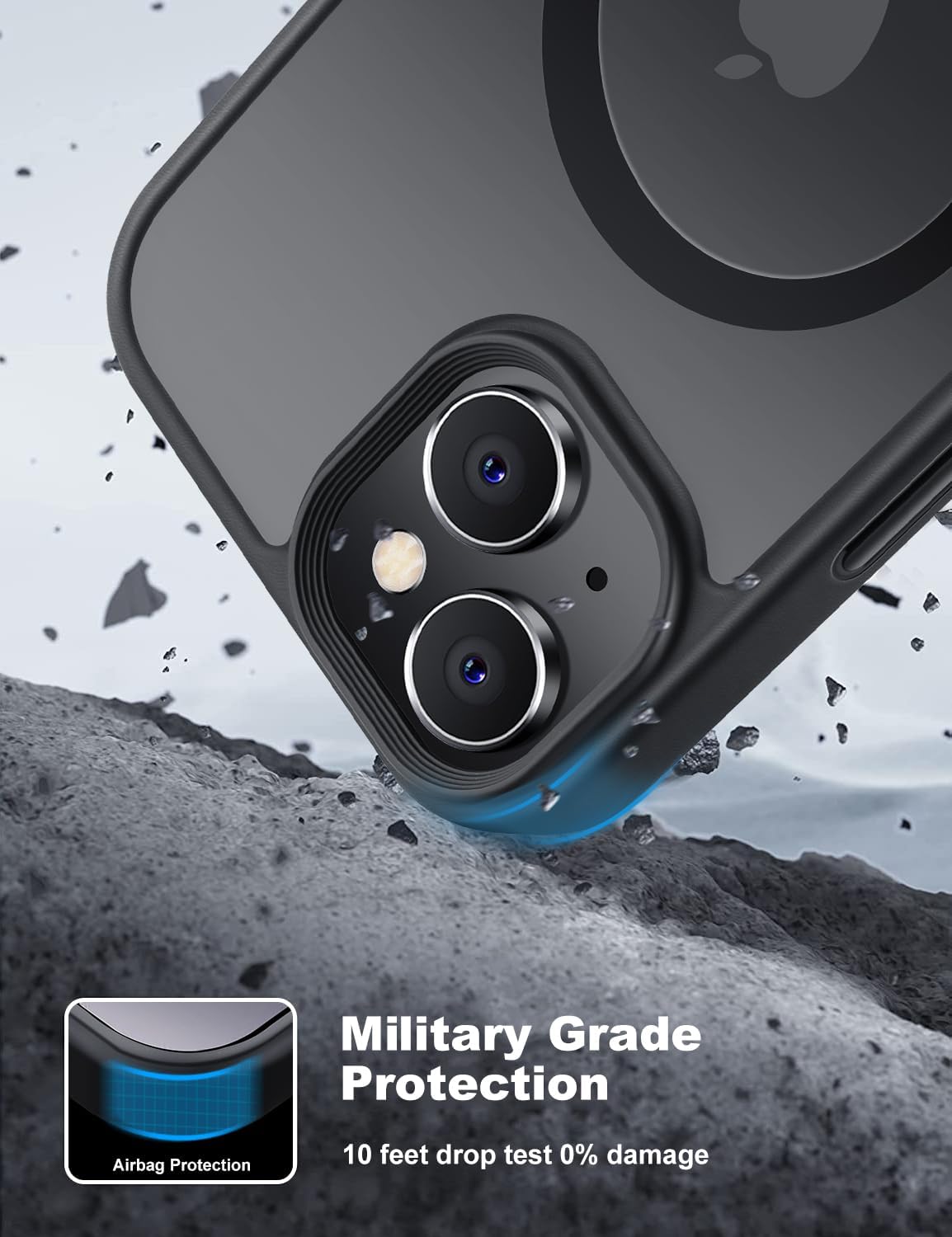 Thumbnail 2 de Tigowos Magnetic iPhone 15 Case — Matte Black